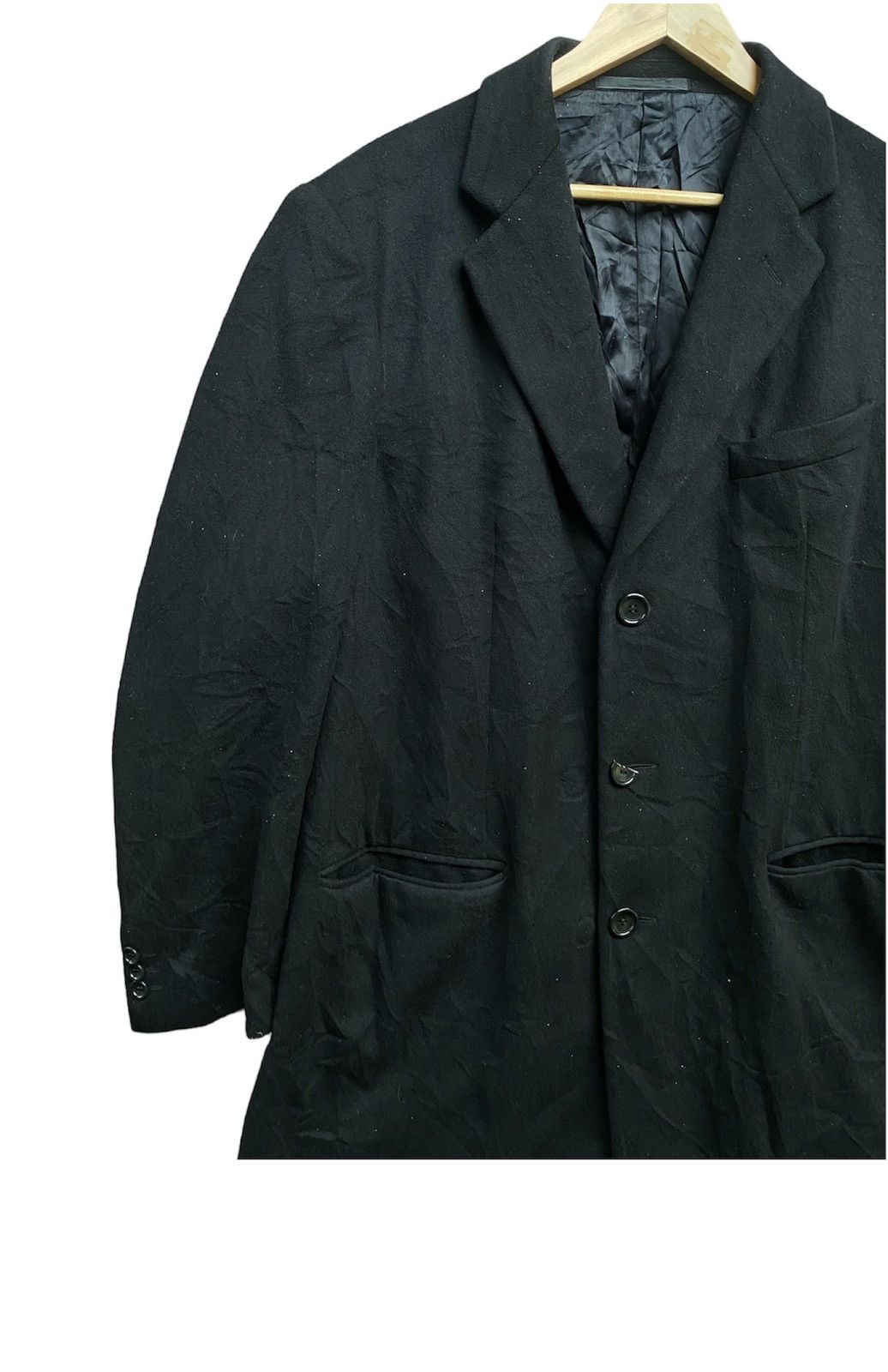 Armani × Vintage Vintage Armani Wool Long Jacket Size US M / EU 48-50 / 2 - 3 Thumbnail