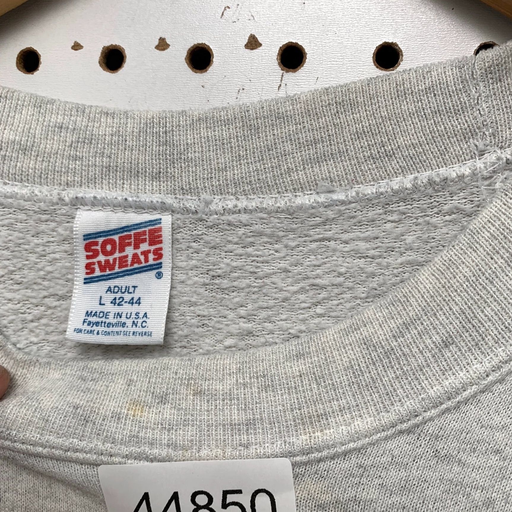 Soffe VINTAGE United States Navy Sweatshirt Mens Large Gray Soffe Made USA Size US L / EU 52-54 / 3 - 6 Thumbnail