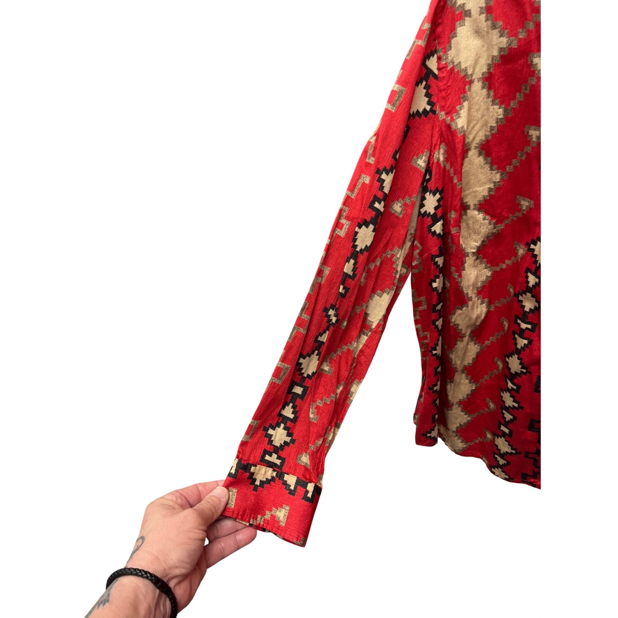Lauren Ralph Lauren Lauren Ralph Lauren mens red black Navajo style button up sh Size US XL / EU 56 / 4 - 3 Thumbnail
