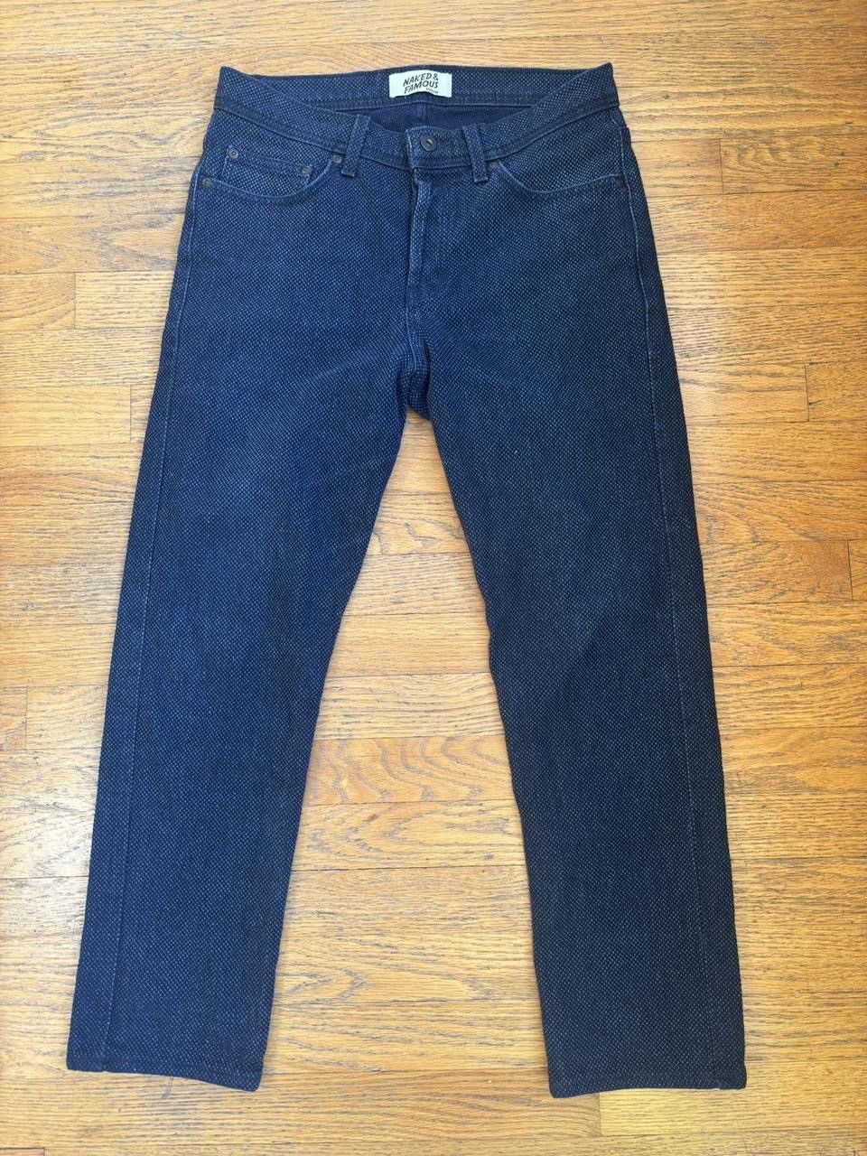 Naked & Famous Naked & Famous Japanese Indigo Kikko Denim Jeans Weird Guy Size US 31 - 1 Thumbnail