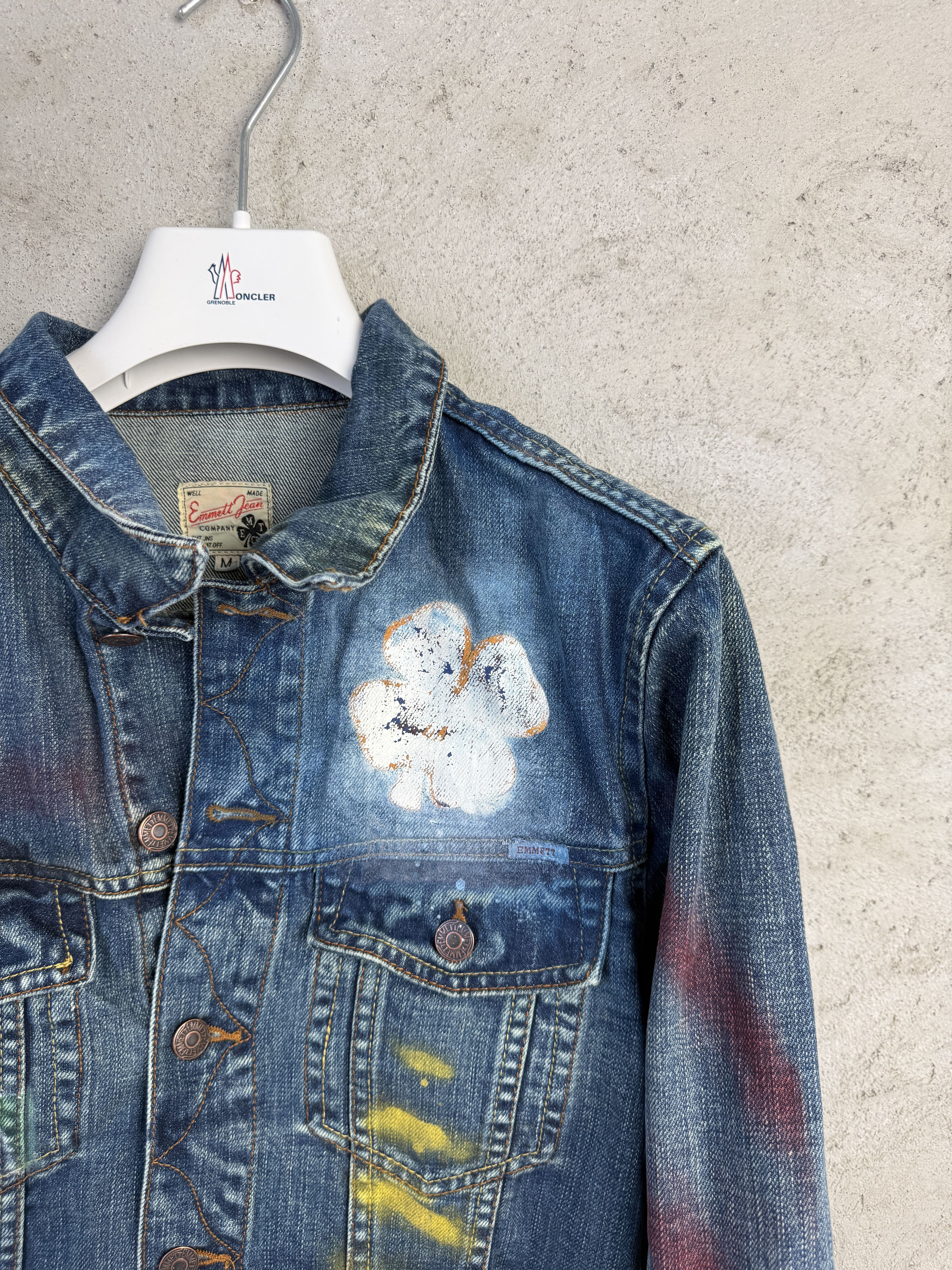 Emmett Emmett Jean denim jacket y2k 00s jeans avant garde Size M / US 6-8 / IT 42-44 - 2 Thumbnail