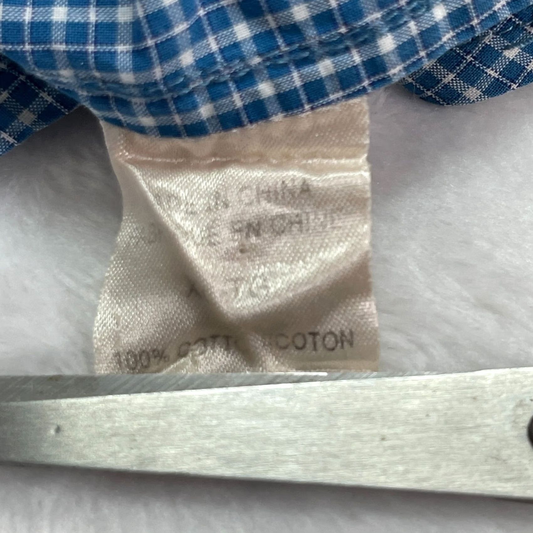 Theory Theory Blue Plaid Button-Up Shirt XL Long Sleeve Cotton Casual Mens Size US XL / EU 56 / 4 - 4 Thumbnail