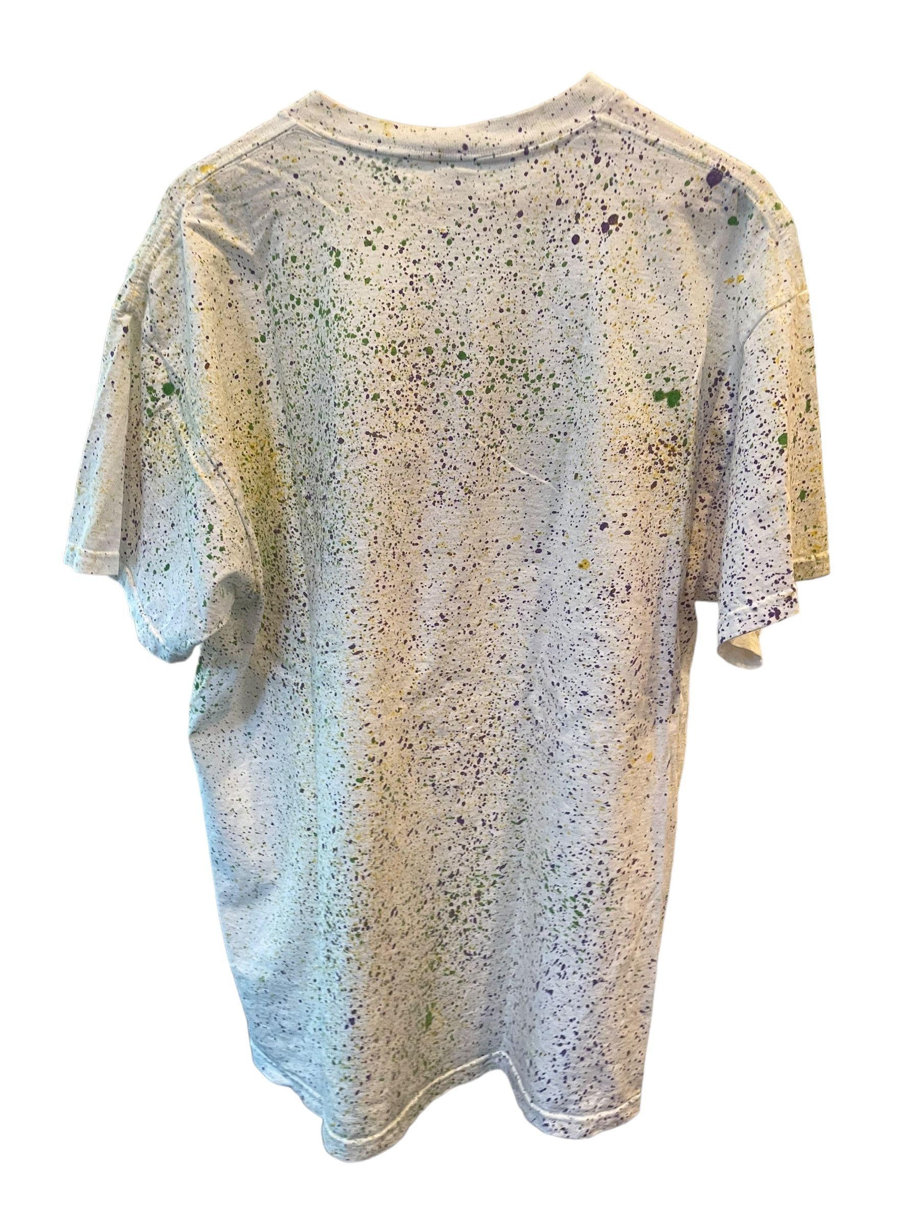Delta Vintage 1998 Mardi Gras Paint Splatter AOP T-shirt Size US XL / EU 56 / 4 - 2 Thumbnail