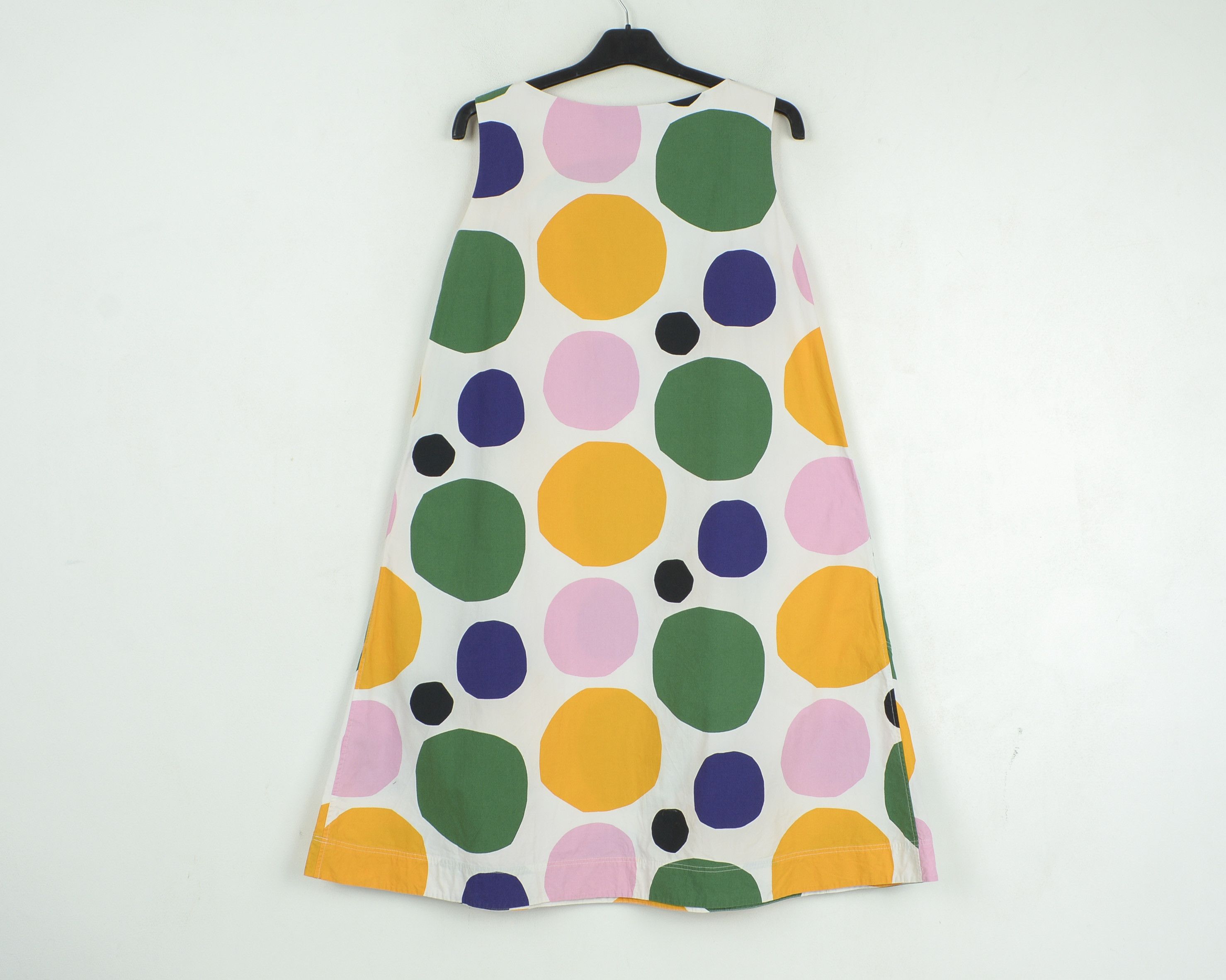 Japanese Brand × Marimekko × Uniqlo Women XS Multi White Spotted Sleeveless Japan Dress (2XS US) Size XS / US 0-2 / IT 36-38 - 4 Thumbnail