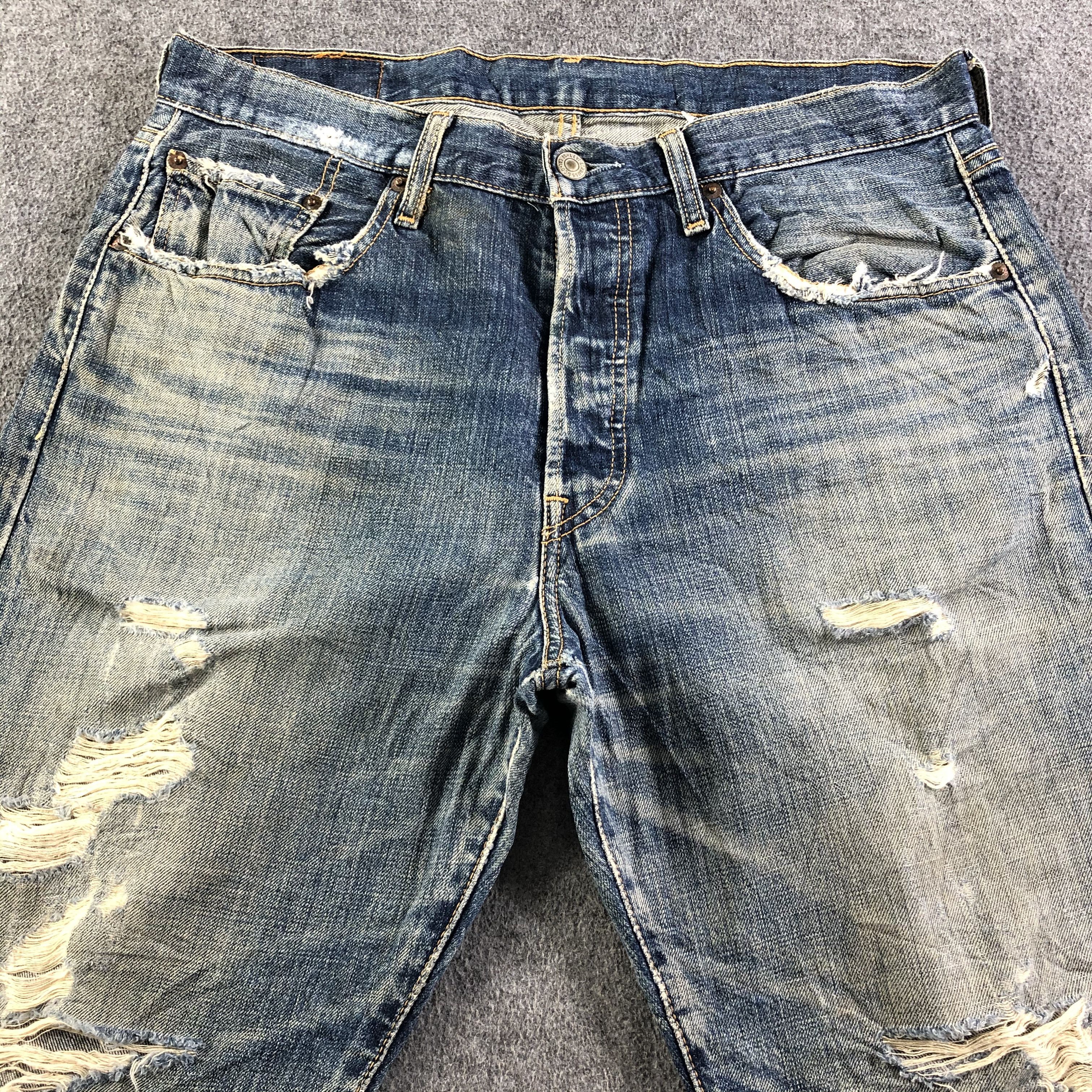 Levi's Vintage Blue Wash Levis 501 Jeans-J3614 Size US 34 / EU 50 - 3 Thumbnail