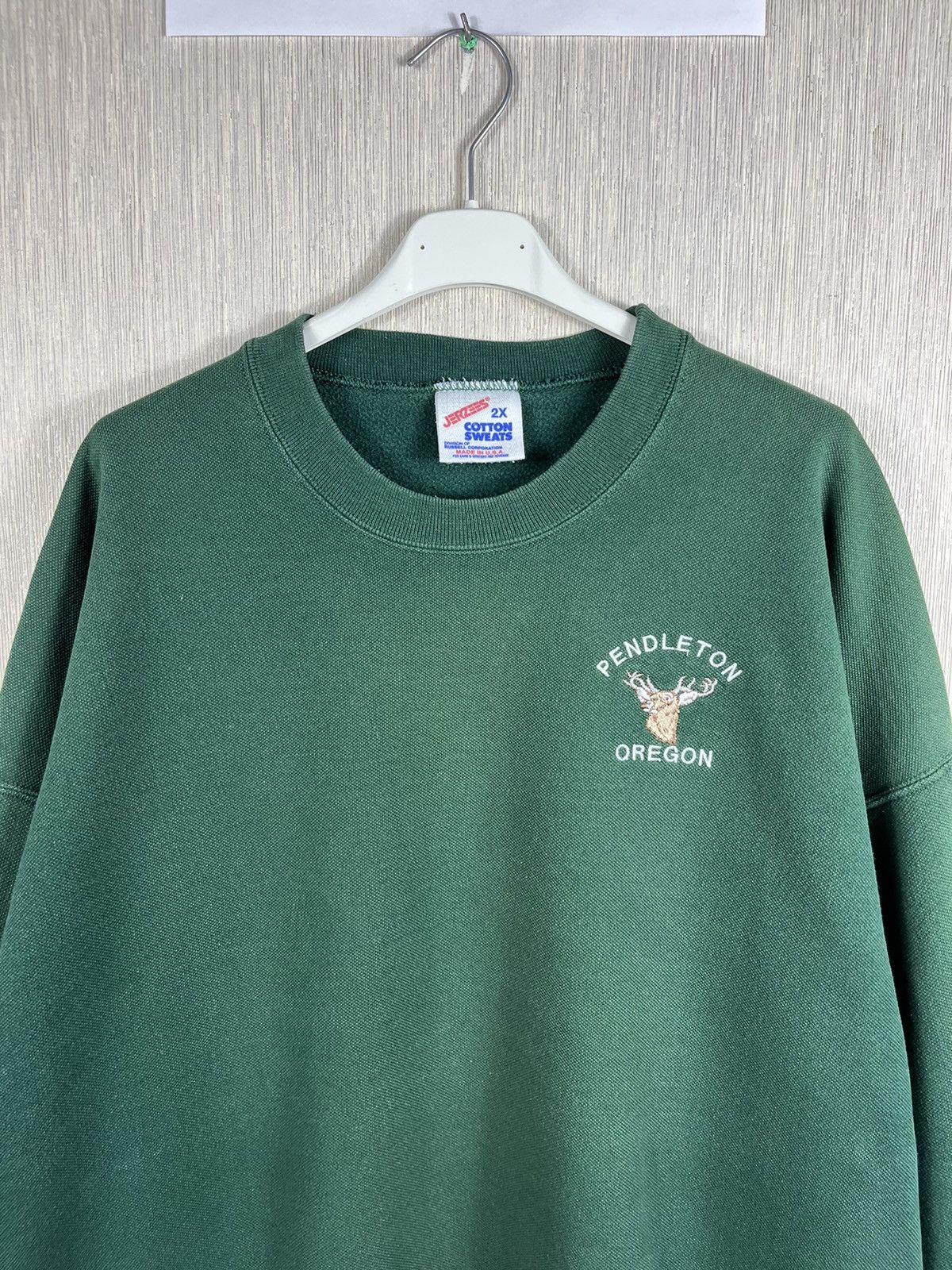 Jerzees × Pendleton × Vintage Vintage Jerzees Pendleton Oregon deer sweatshirt made in USA Size US XXL / EU 58 / 5 - 6 Thumbnail