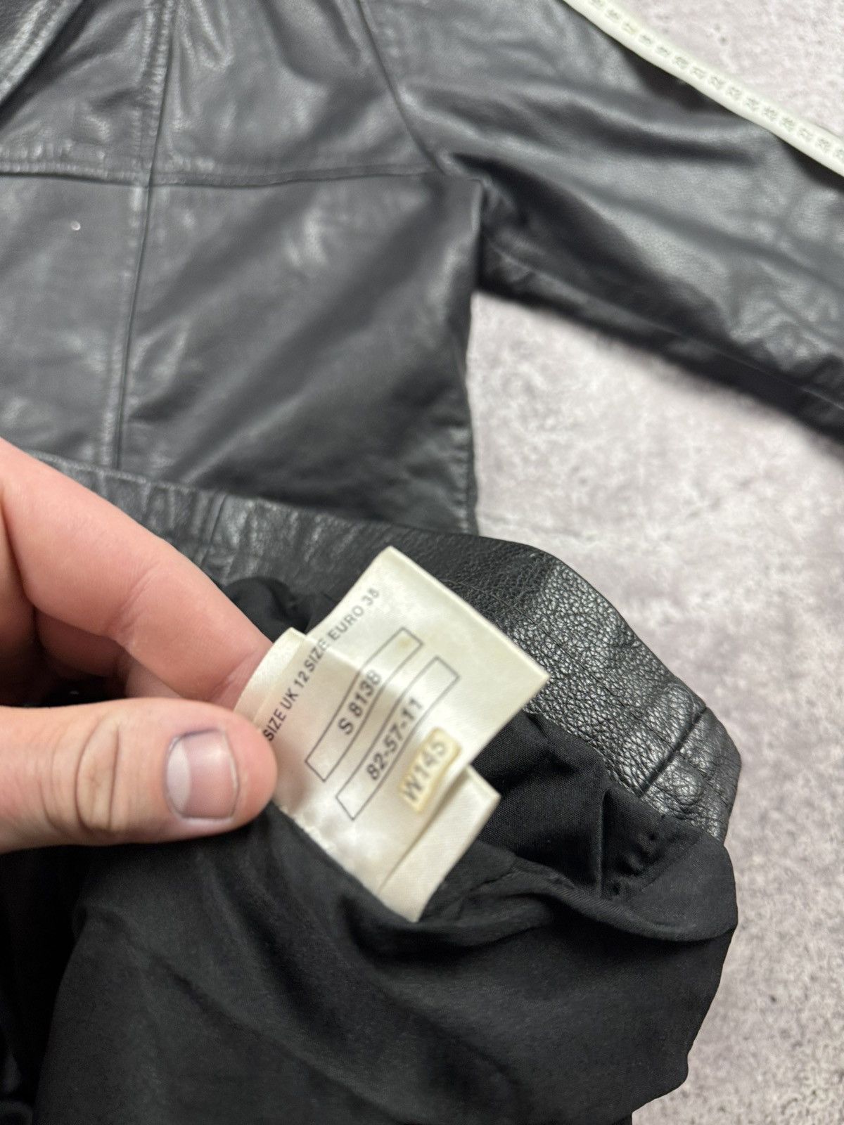 Japanese Brand Rick Owens STYLE Avant Garde Leather Opium Jacket Coat Y2K Size M / US 6-8 / IT 42-44 - 11 Thumbnail