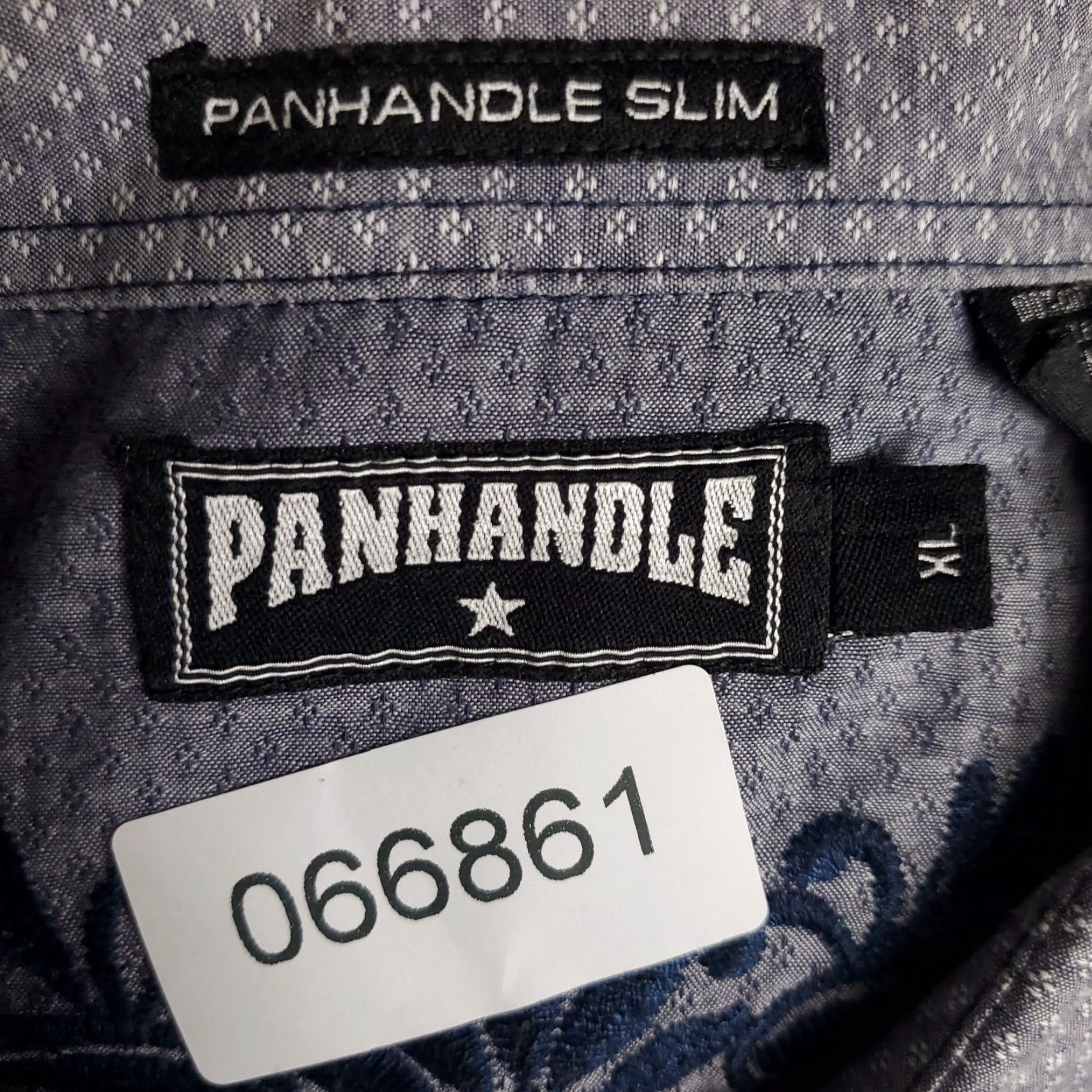 Vintage Panhandle Slim Shirt Mens XL Blue Western Pearl Snap Button Up Long Sleeve Size US XL / EU 56 / 4 - 7 Thumbnail