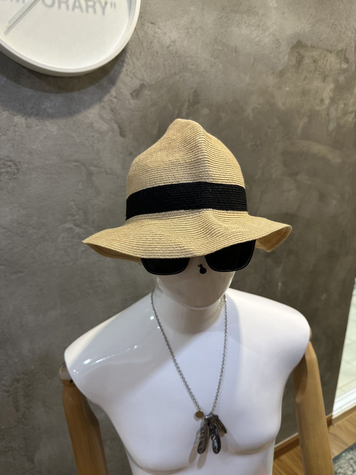 Ne-Net Ne-net Issey Miyake Fedora Straw Bucket Hats Size ONE SIZE - 2 Thumbnail