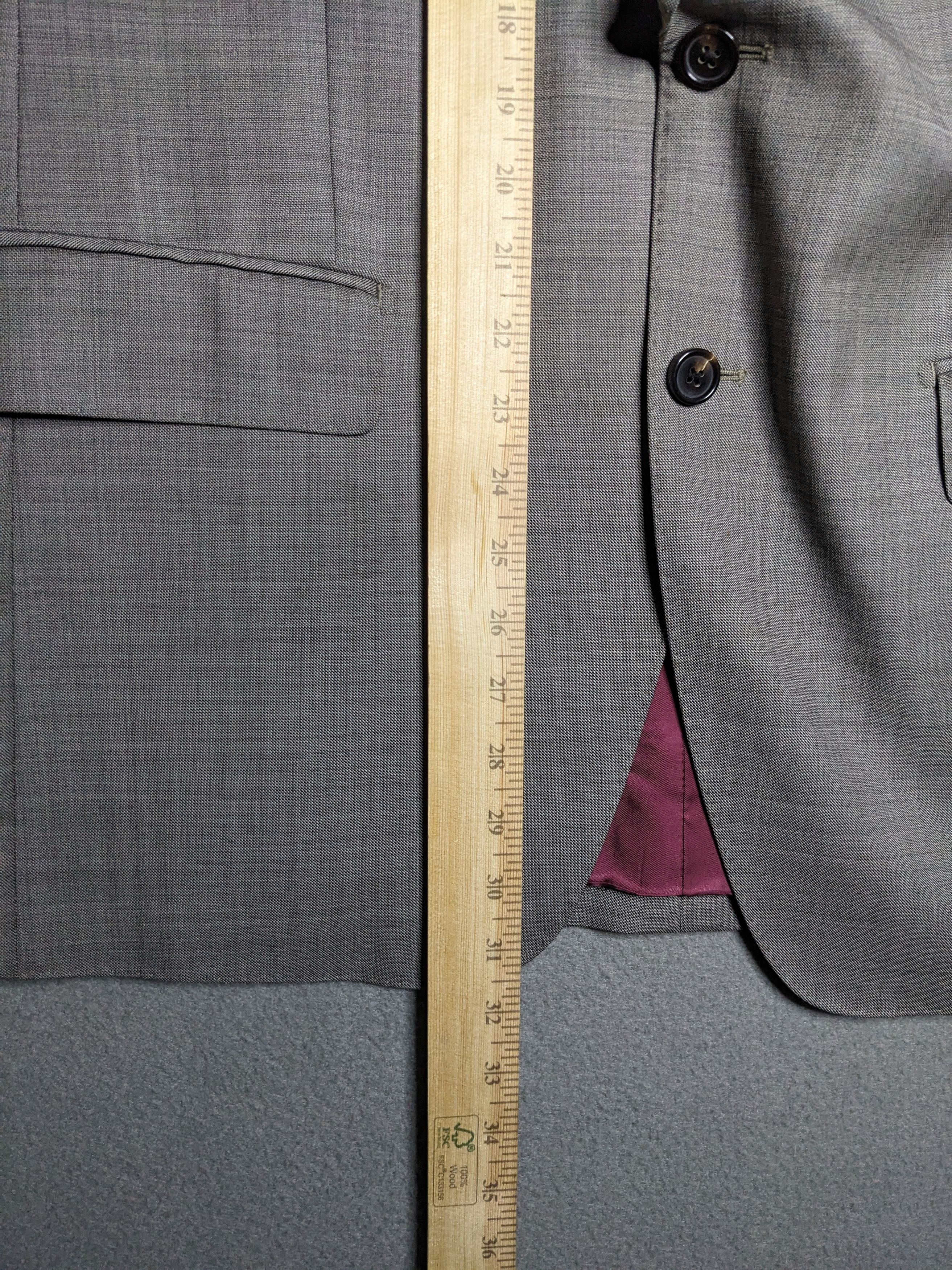 Spier & Mackay Spier & MacKay Suit Jacket 44R Wool Contemporary 2-Button Size 44R - 9 Thumbnail