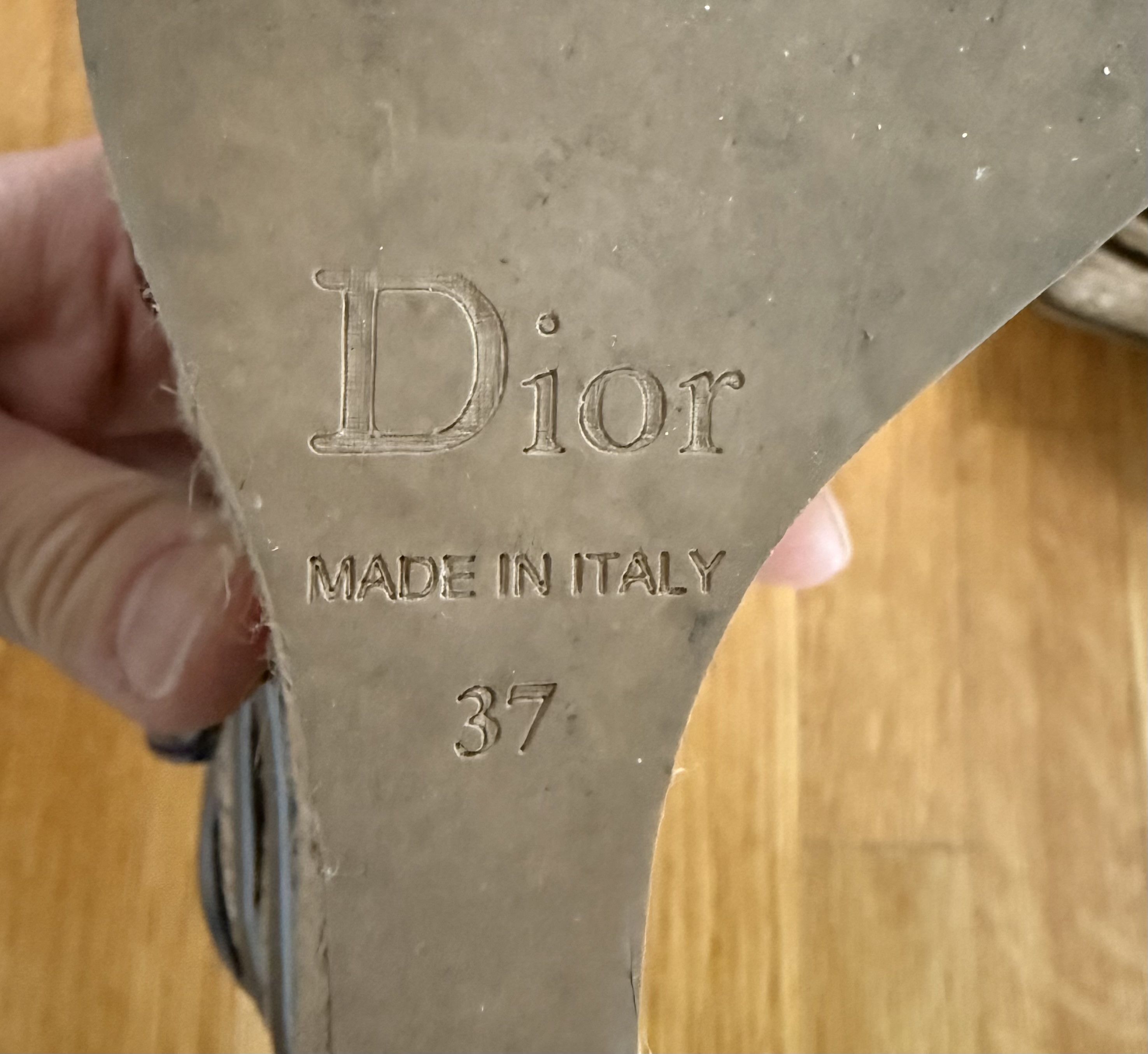Christian Dior Monsieur Christian Dior Espadrille Wedge Sandals Navy Patent Leather Size US 7 / IT 37 - 8 Thumbnail