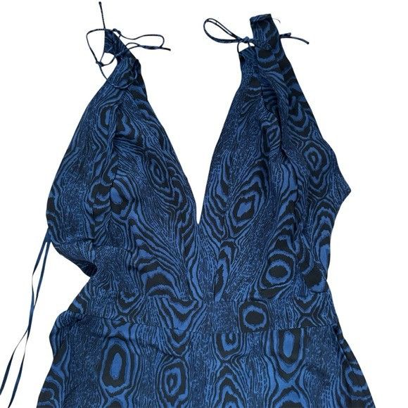 Diane von Furstenberg Diane von Furstenberg Ireland Grain Shadow Large Blue Jumpsu Size 27" / US 4 / IT 40 - 2 Thumbnail