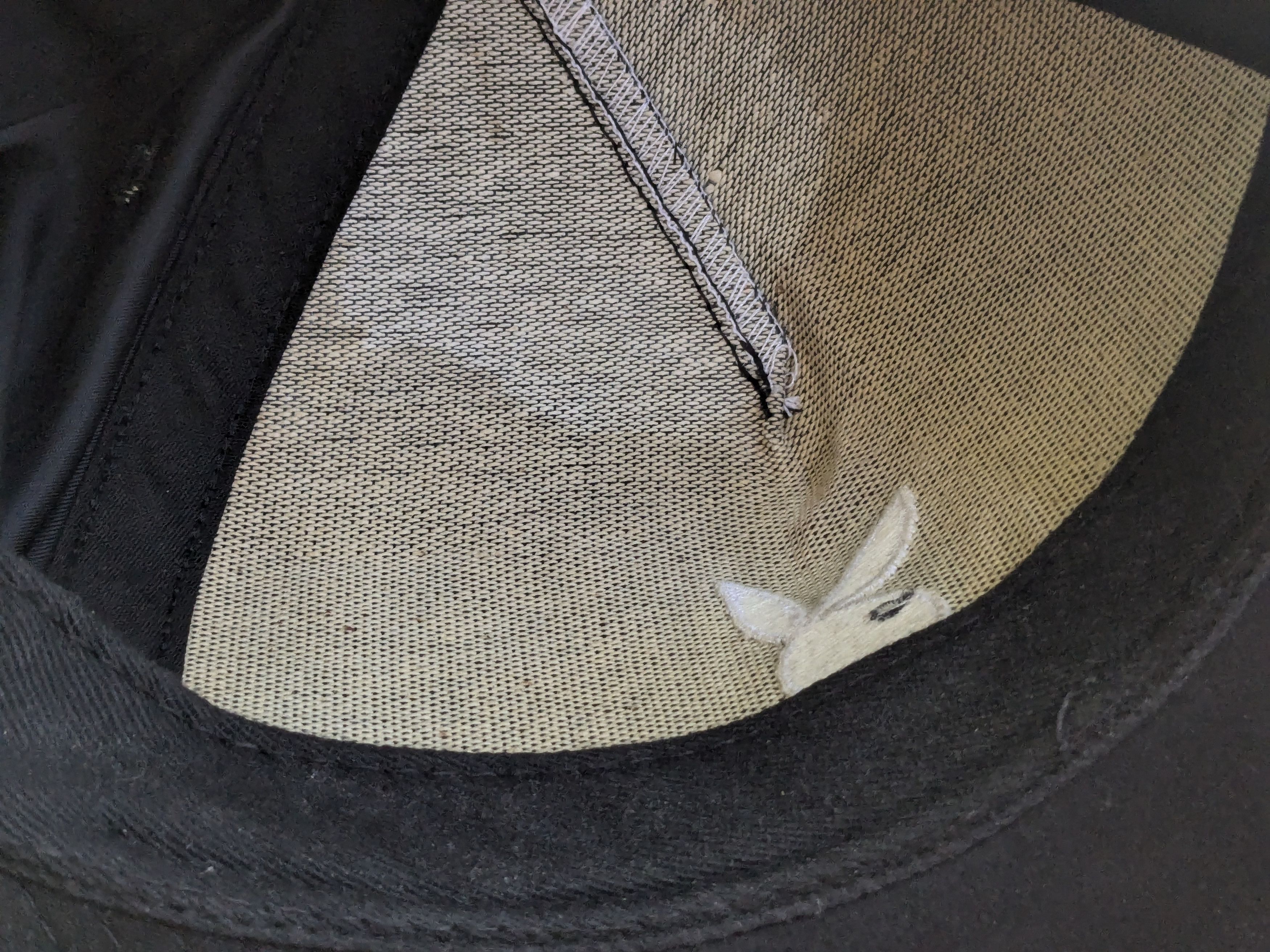 Supreme Supreme Playboy 6 Panel Black Satin Hat Cap Size ONE SIZE - 12 Thumbnail