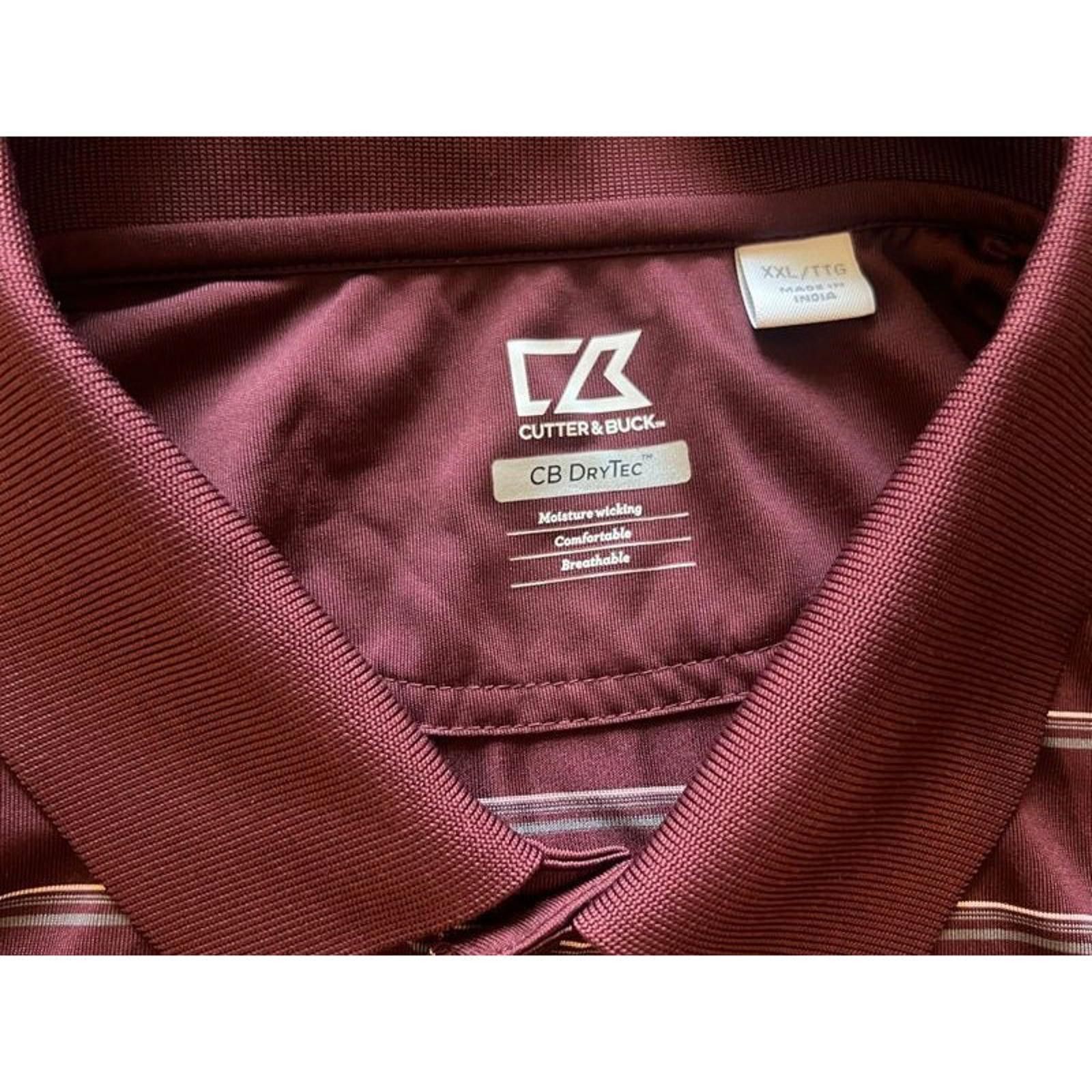 Cutter & Buck Cutter & Buck Men's 2XL Texas A&M Maroon Gray Polo Size US XXL / EU 58 / 5 - 3 Thumbnail