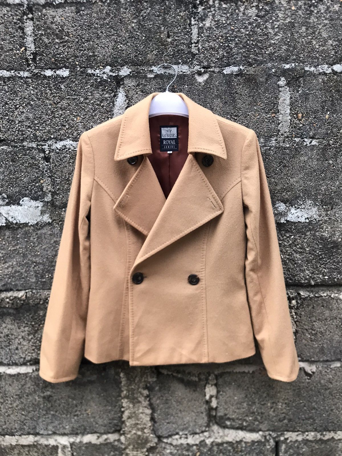 Japanese Brand × Vintage ⚡️RayMayers Double Breast Cropped Coat Size S / US 4 / IT 40 - 1 Thumbnail