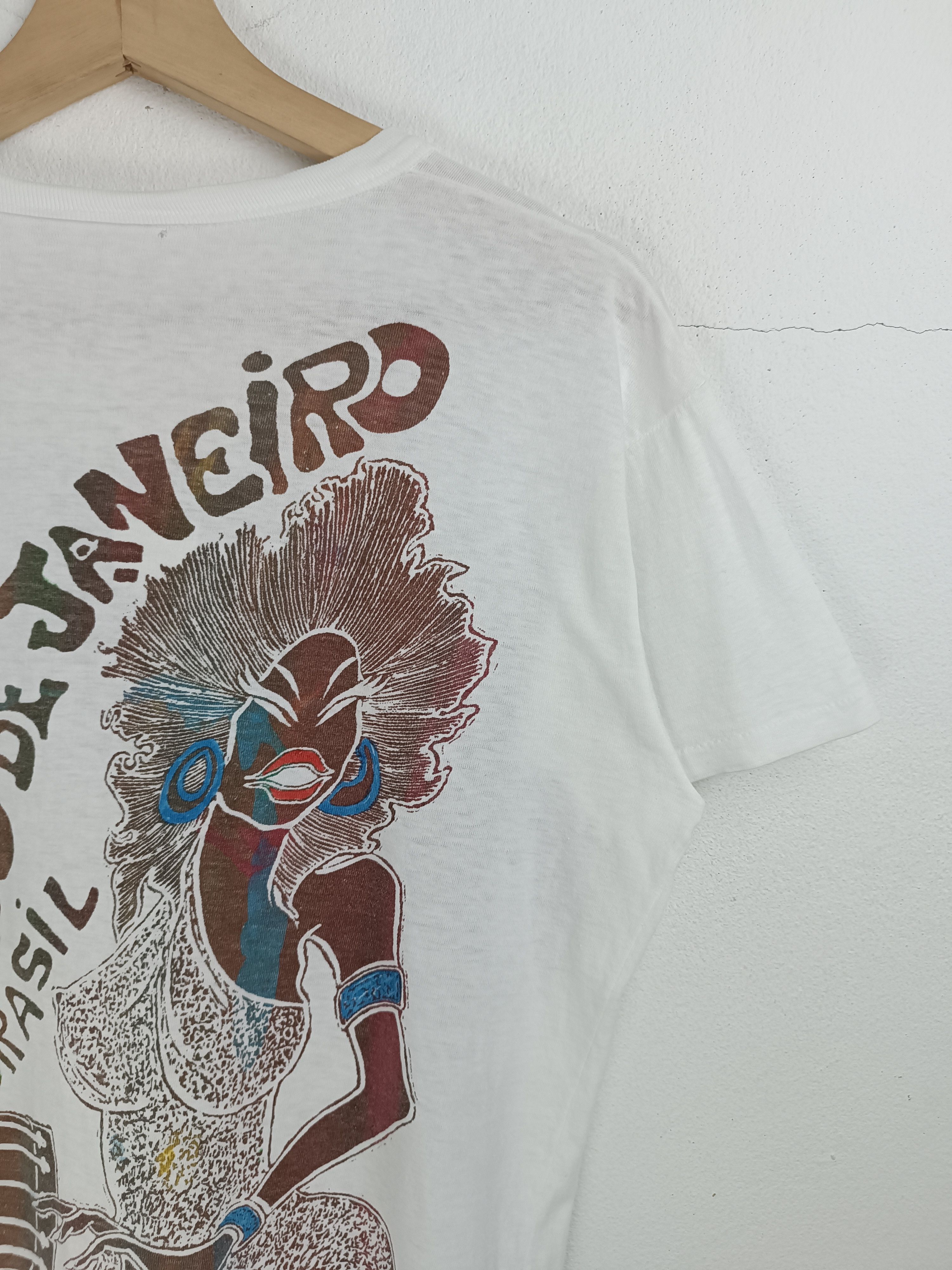 Vintage VINTAGE 80'S RIO DE JANEIRO BRASIL SAMBA VERY RARE TEE Size US M / EU 48-50 / 2 - 17 Thumbnail