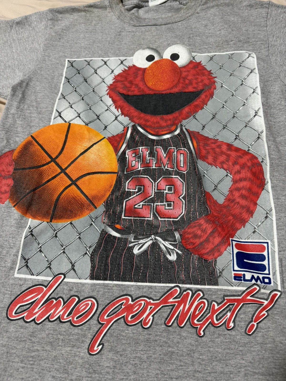 Vintage Vintage 90s Sesame Street Fila Elmo T-Shirt Size US M / EU 48-50 / 2 - 3 Thumbnail