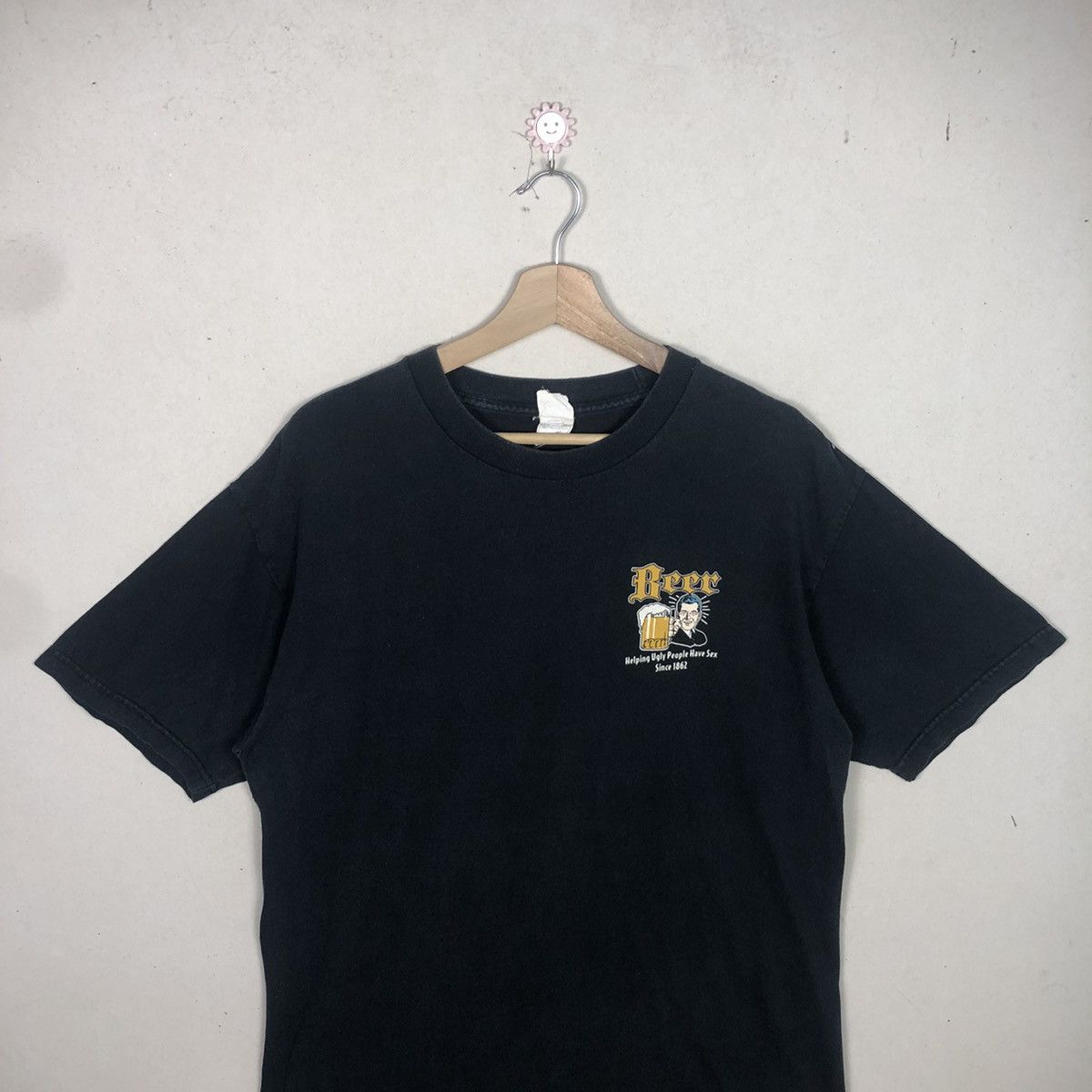 Budweiser Vintage 90a Beer Sex Quote Printed Tshirt Size US L / EU 52-54 / 3 - 3 Thumbnail