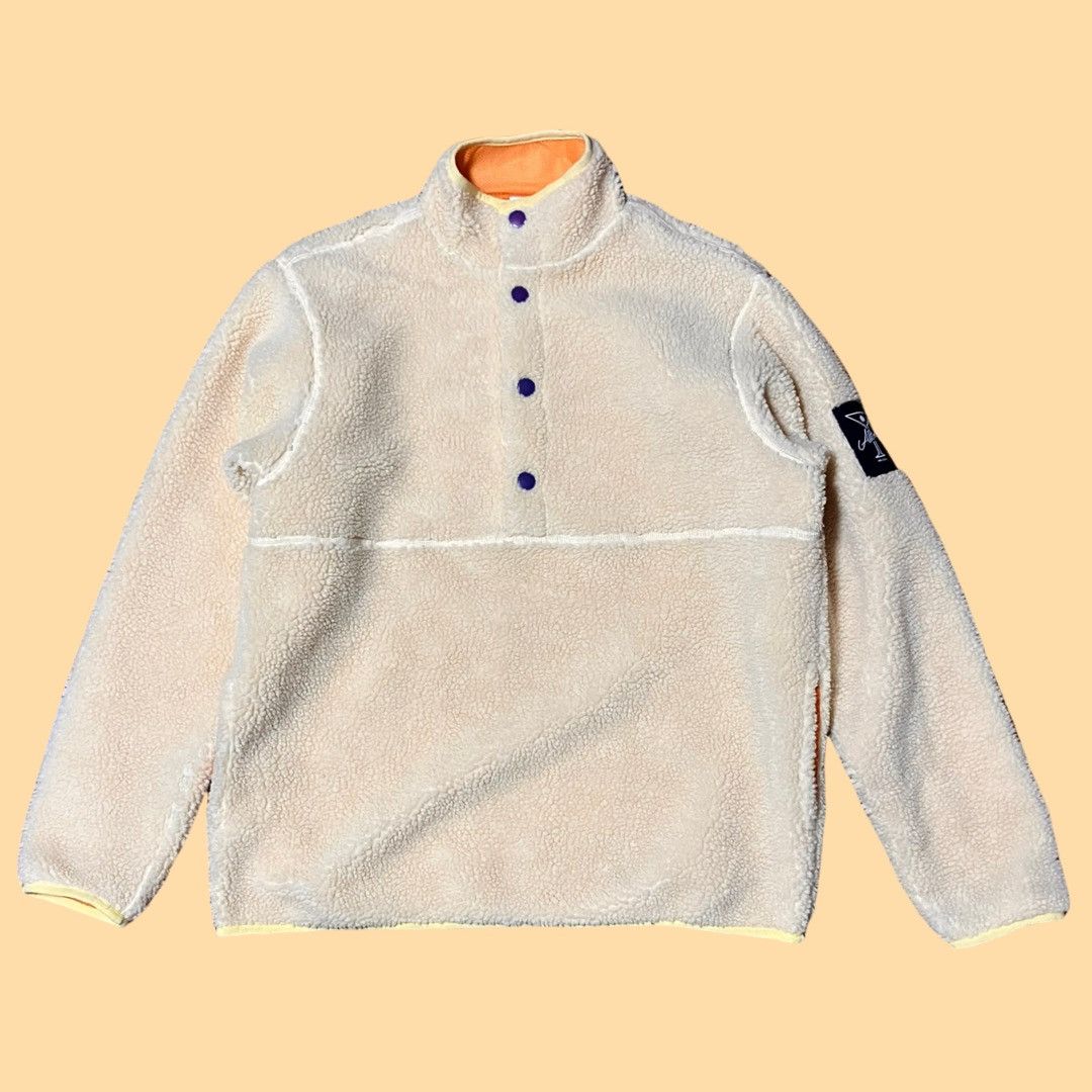 Alltimers Alltimers Sherpa Fleece Pullover – Ivory / Half Snap Size US M / EU 48-50 / 2 - 1 Thumbnail