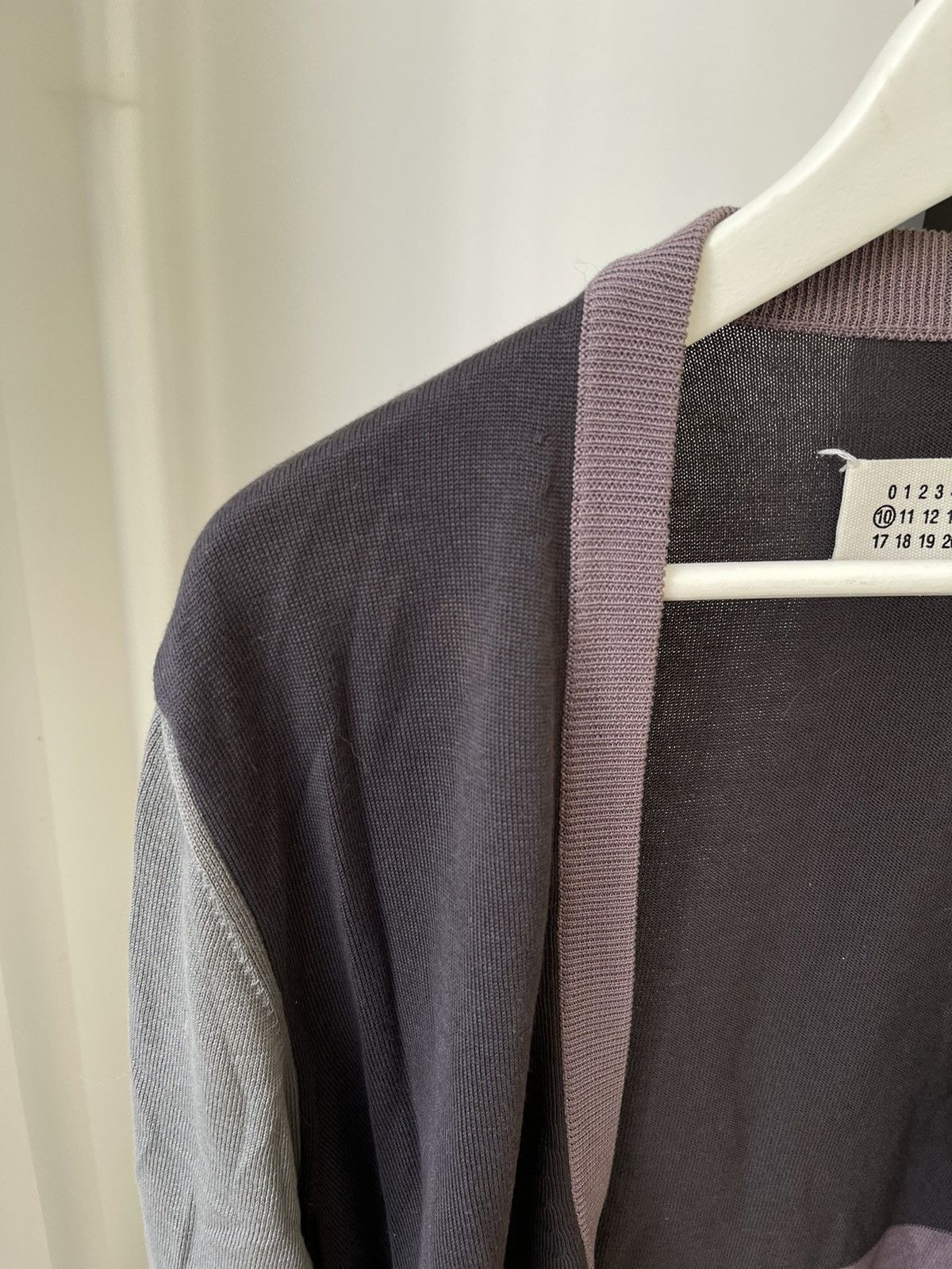 Maison Margiela Maison Margiela SS07 Grey/Purple Stripes Cardigan Size US M / EU 48-50 / 2 - 15 Thumbnail