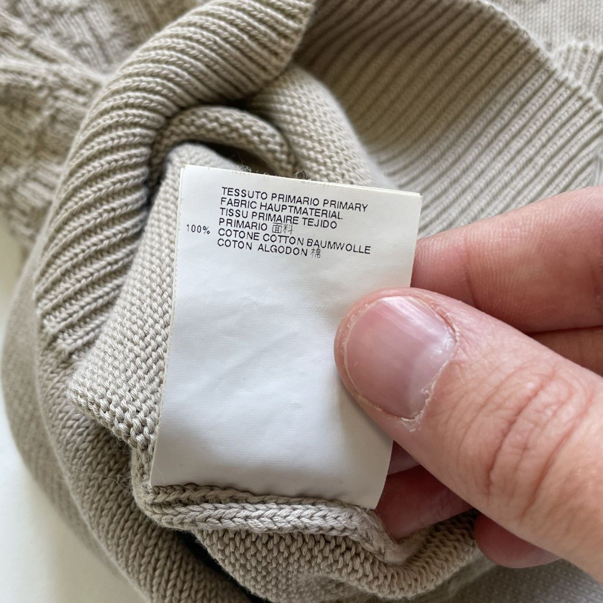 Maison Margiela ‘Destroyed Fair Isle’ Weave Beige Sweater Size US M / EU 48-50 / 2 - 12 Thumbnail