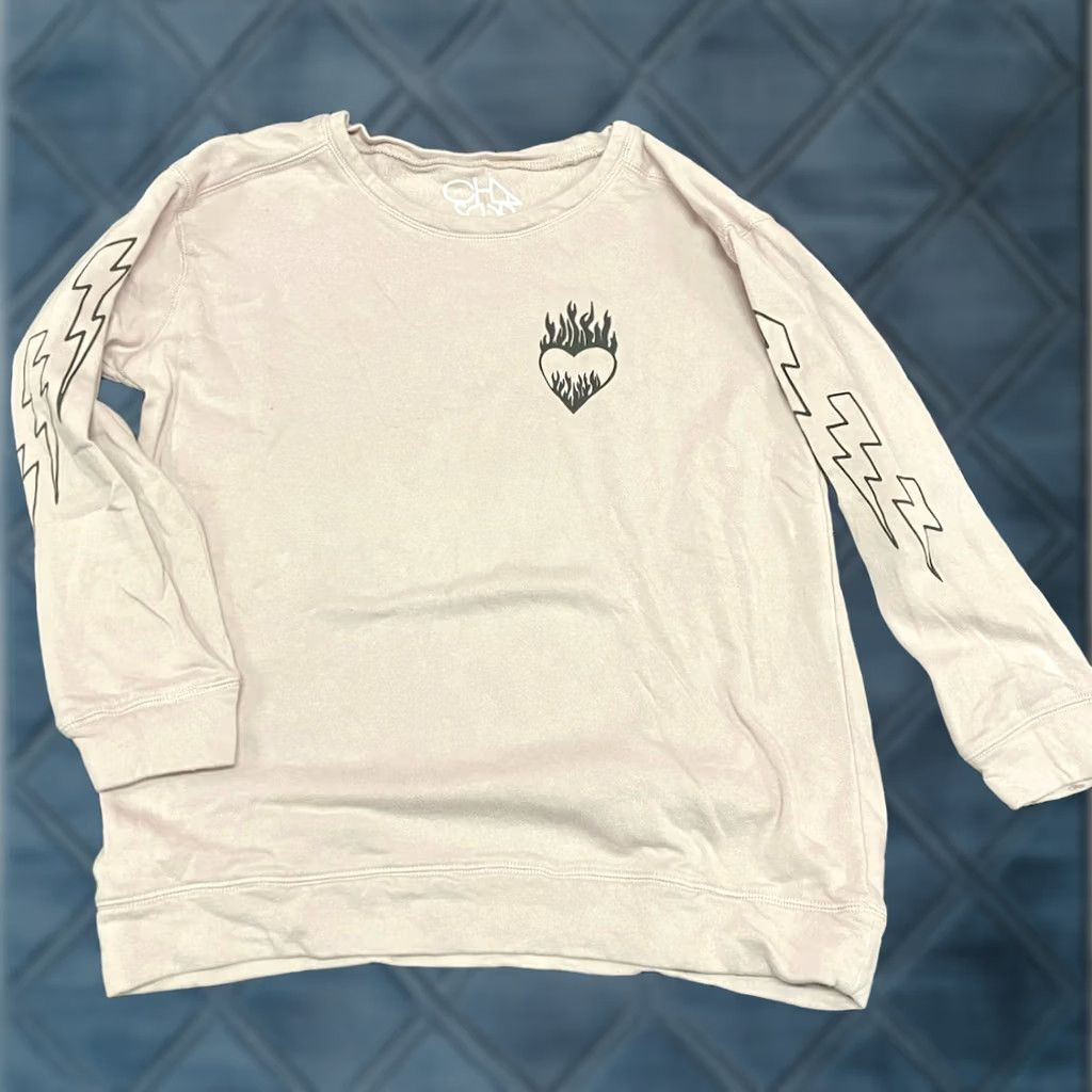 Vintage CHASER Sweatshirt Crewneck "Mad Love Untamed Live" Women's Large Pink L/Cotton SOLID/GRAPHIC Size L / US 10 / IT 46 - 1 Thumbnail