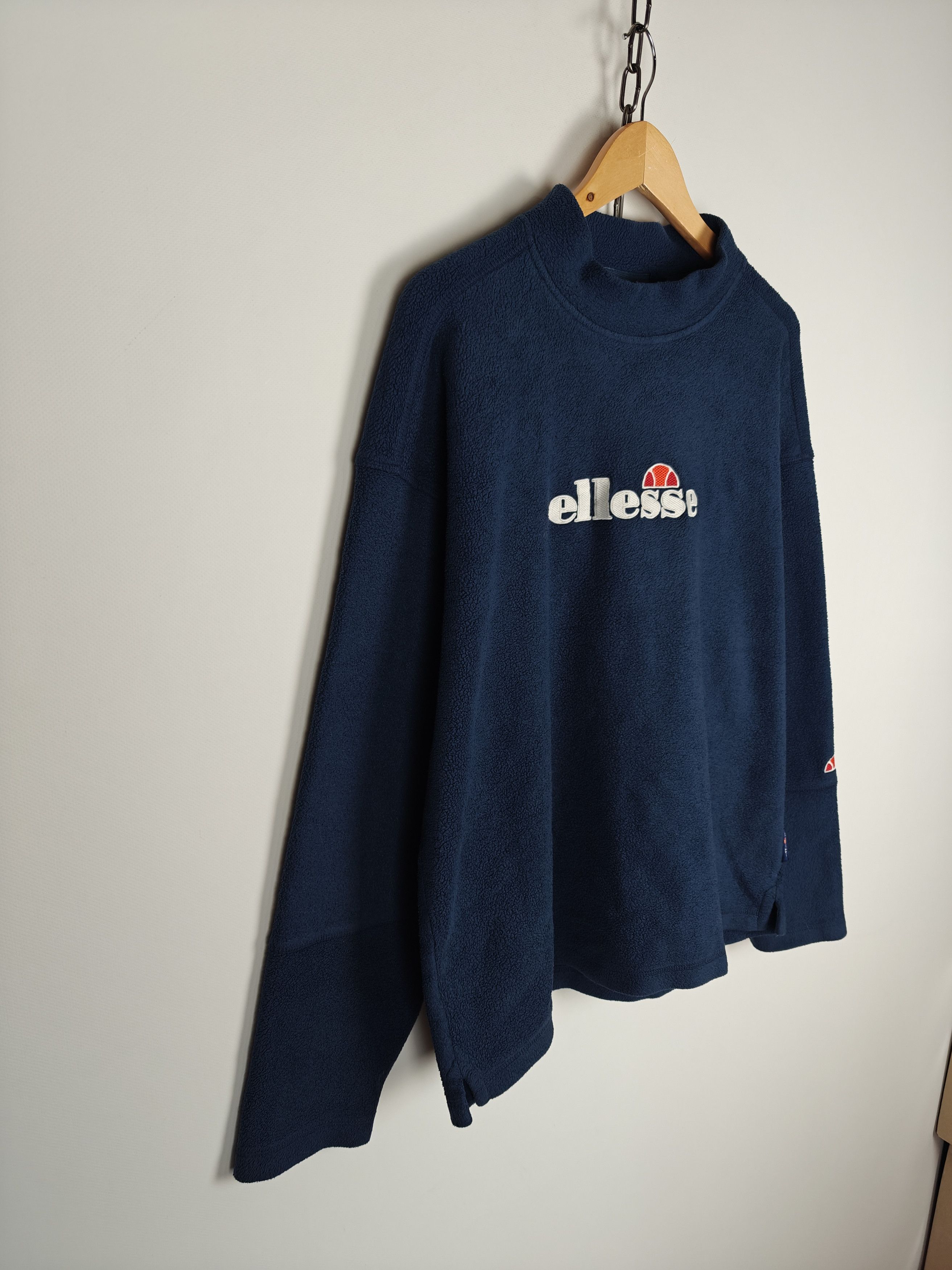 Ellesse Ellesse Fleece Sweatshirt Center Logo Pullover Blue size L Size US L / EU 52-54 / 3 - 4 Thumbnail