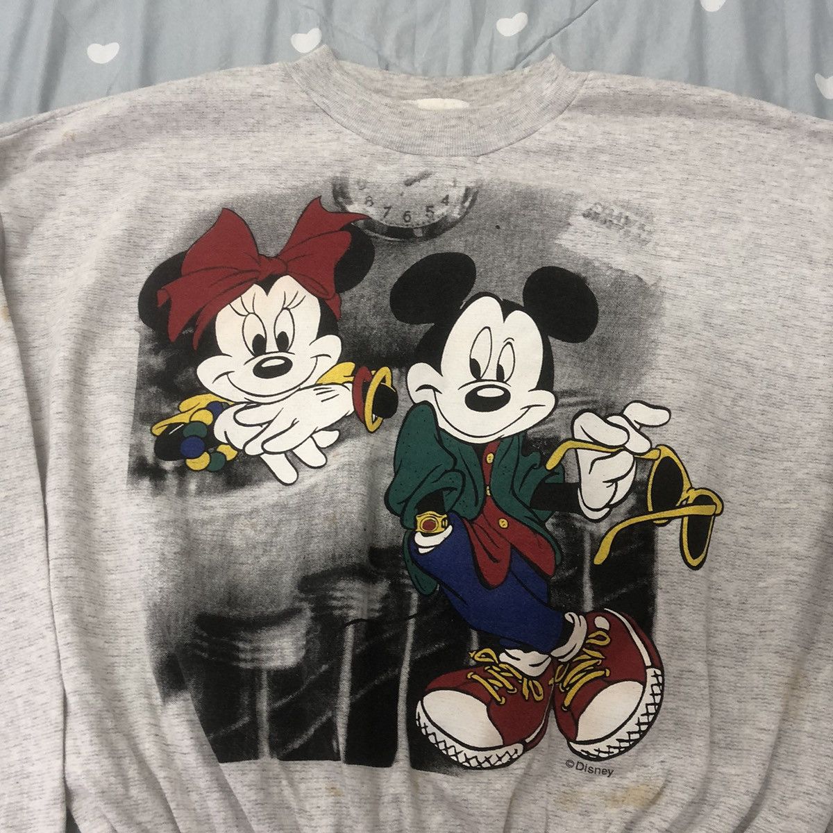 Vintage Vintage Mickey & Minnie Sweatshirt Size L / US 10 / IT 46 - 2 Thumbnail