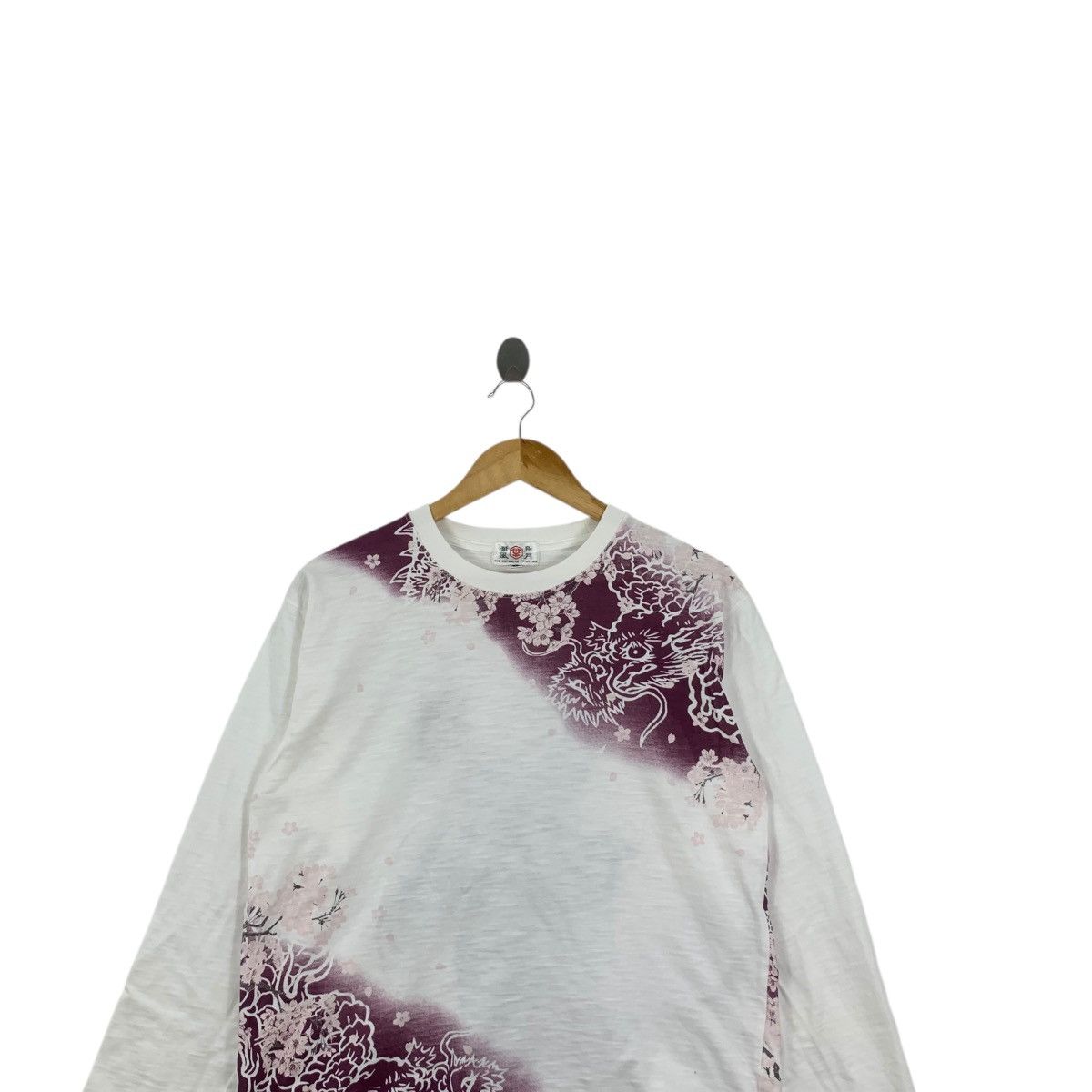 Other Vintage JAPAN TRADITIONAL GEISHA Sakura AOP Tee Shirt Top Size L / US 10 / IT 46 - 2 Thumbnail