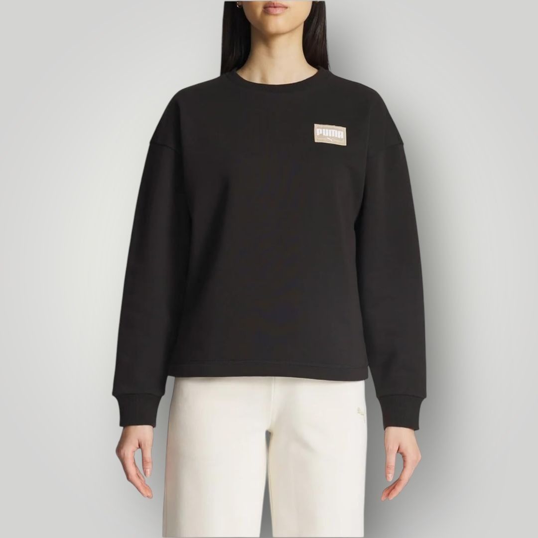 Puma PUMA Women's Fleece Crewneck Sweatshirt Badge M Size M / US 6-8 / IT 42-44 - 6 Thumbnail
