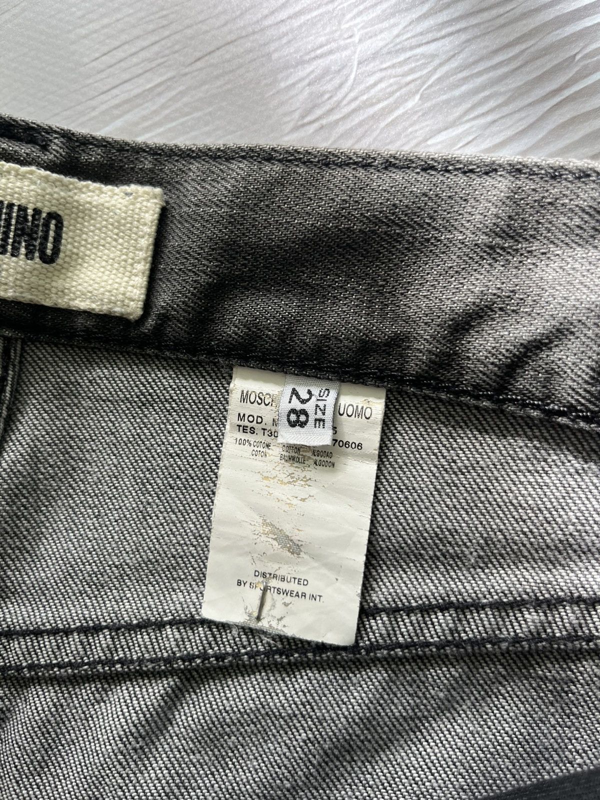 Moschino Moschino Vintage Luxury Jeans Denim Art Logo Gray Size US 28 / EU 44 - 8 Thumbnail