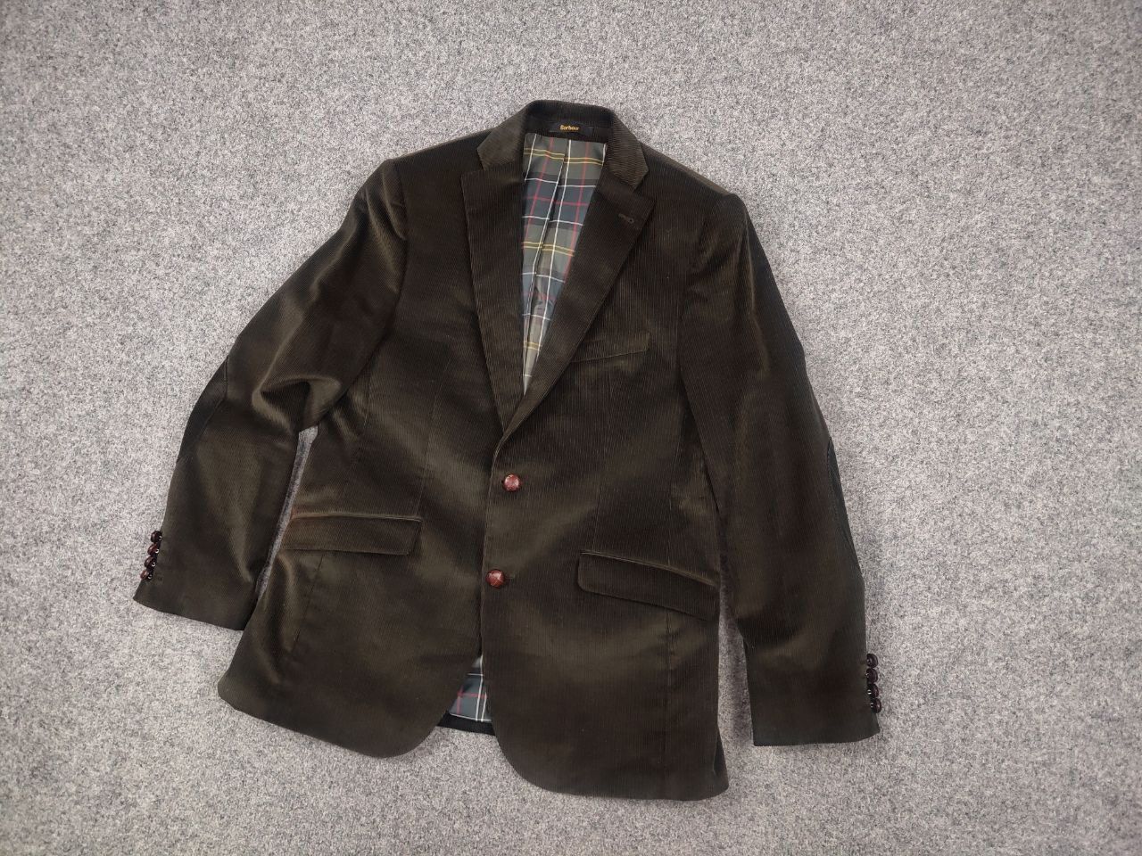 Barbour Barbour Dark green corduroy men's two buttons Blazer jacket Size US M / EU 48-50 / 2 - 4 Thumbnail