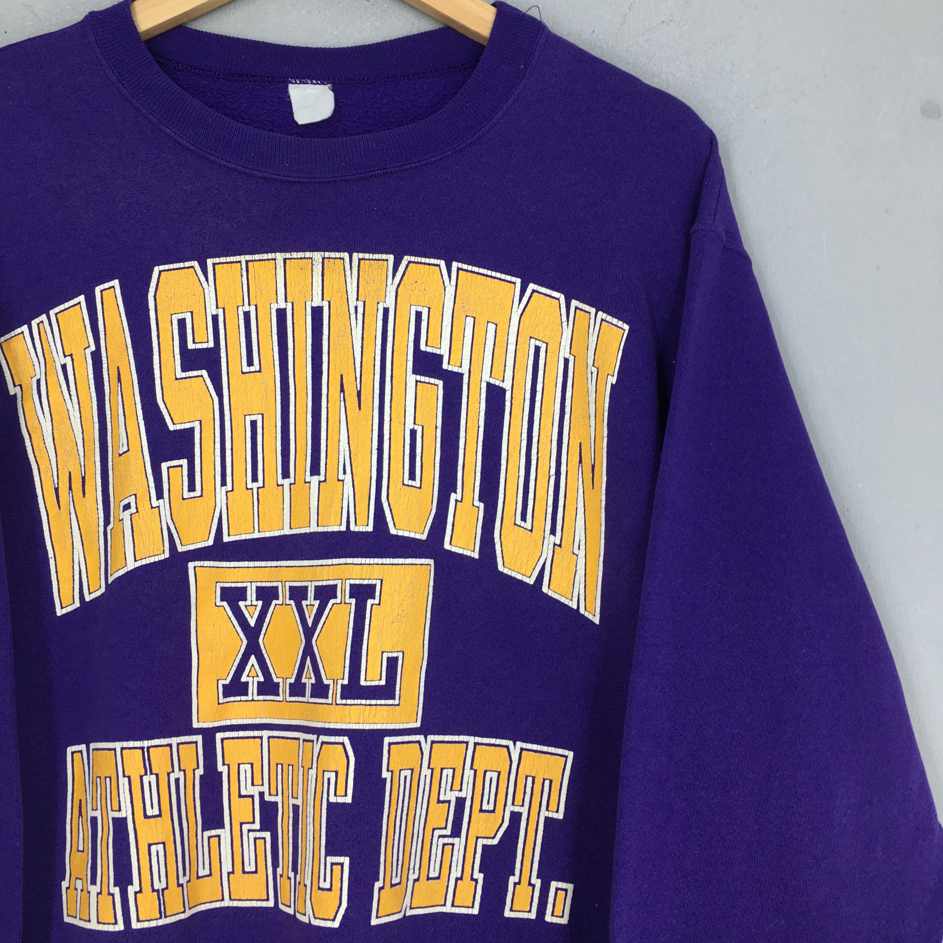 NCAA Vintage Washington State County Purple Sweatshirt Medium Size US M / EU 48-50 / 2 - 2 Thumbnail