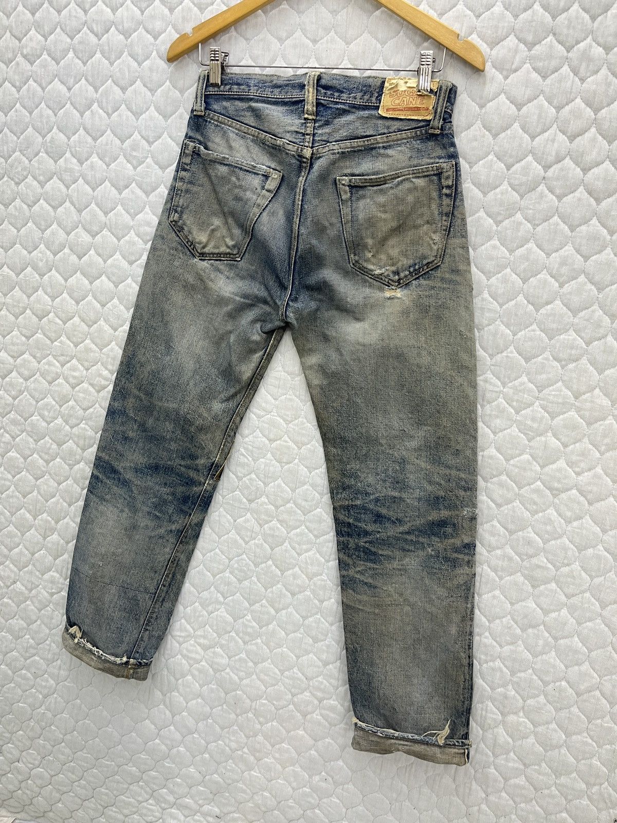 Sugar Cane 🔥🔥🔥RARE VTG SUGAR CANE DISTRESSED SELVEDGE DENIM Size US 29 - 10 Thumbnail