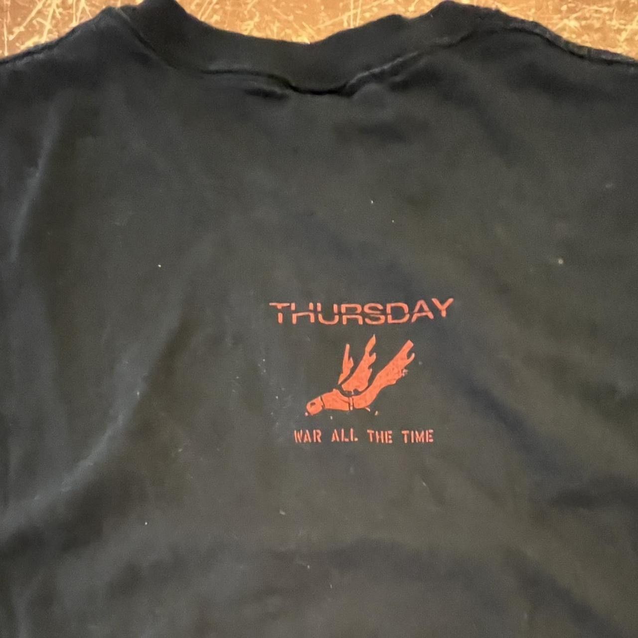Band Tees Thursday War All The Time 2003 Vintage Band T-SHirt Size US M / EU 48-50 / 2 - 4 Thumbnail