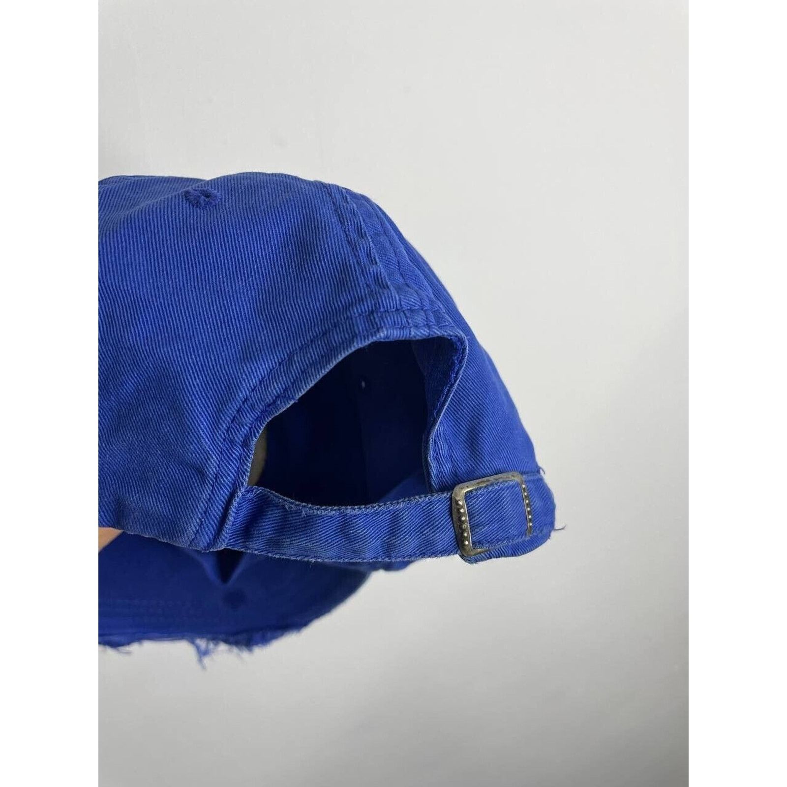 Japanese Brand × Vintage Vintage Distressed Blue Cap 1555 Embroidered Yellow Logo Hat Size ONE SIZE - 10 Thumbnail