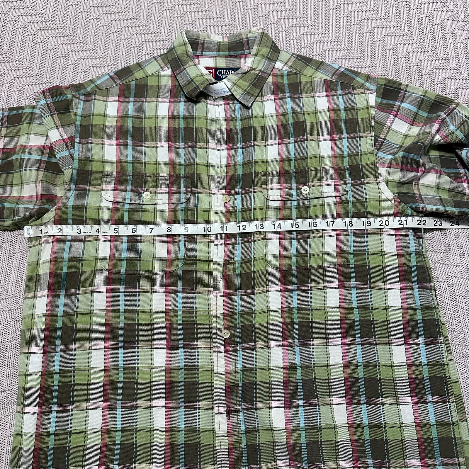 Chaps Chaps green plaid flannel button down Size US M / EU 48-50 / 2 - 6 Thumbnail