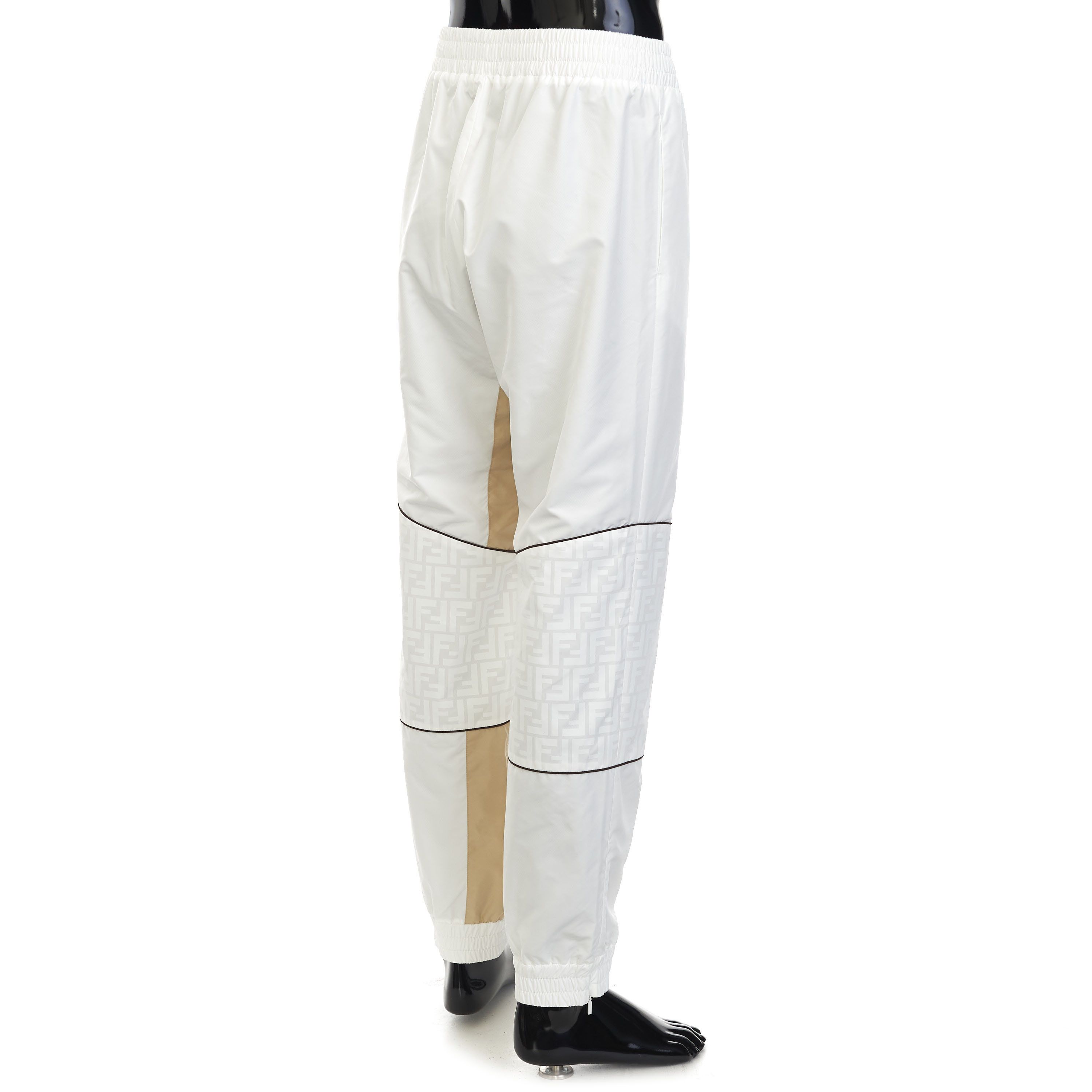 Fendi White Nylon Track Pants With FF Zucca Pattern Print Size S Size US 28 / EU 44 - 5 Thumbnail