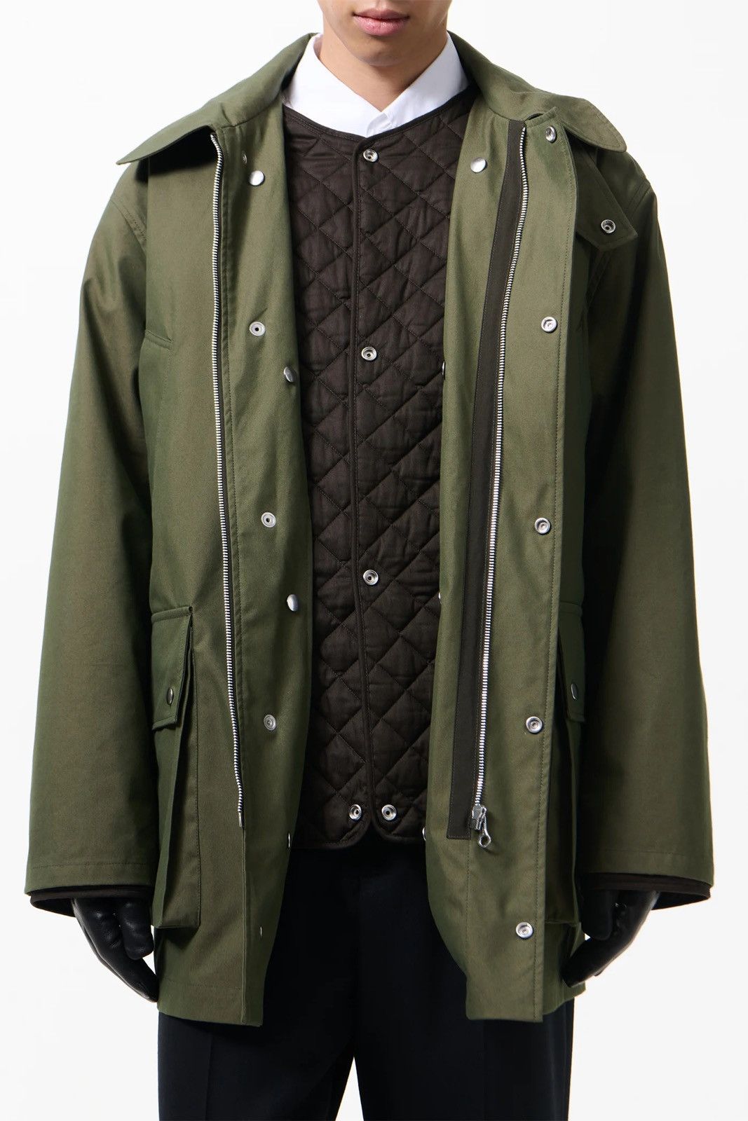 Our Legacy Our Legacy Hunter Jacket - Pine Green Technical Panama Size US XS / EU 42 / 0 - 4 Thumbnail