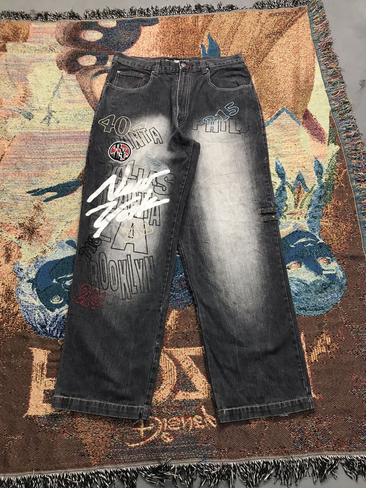 Other Vintage rawblue SpellOut embroidered denim Size US 36 / EU 52 - 1 Thumbnail
