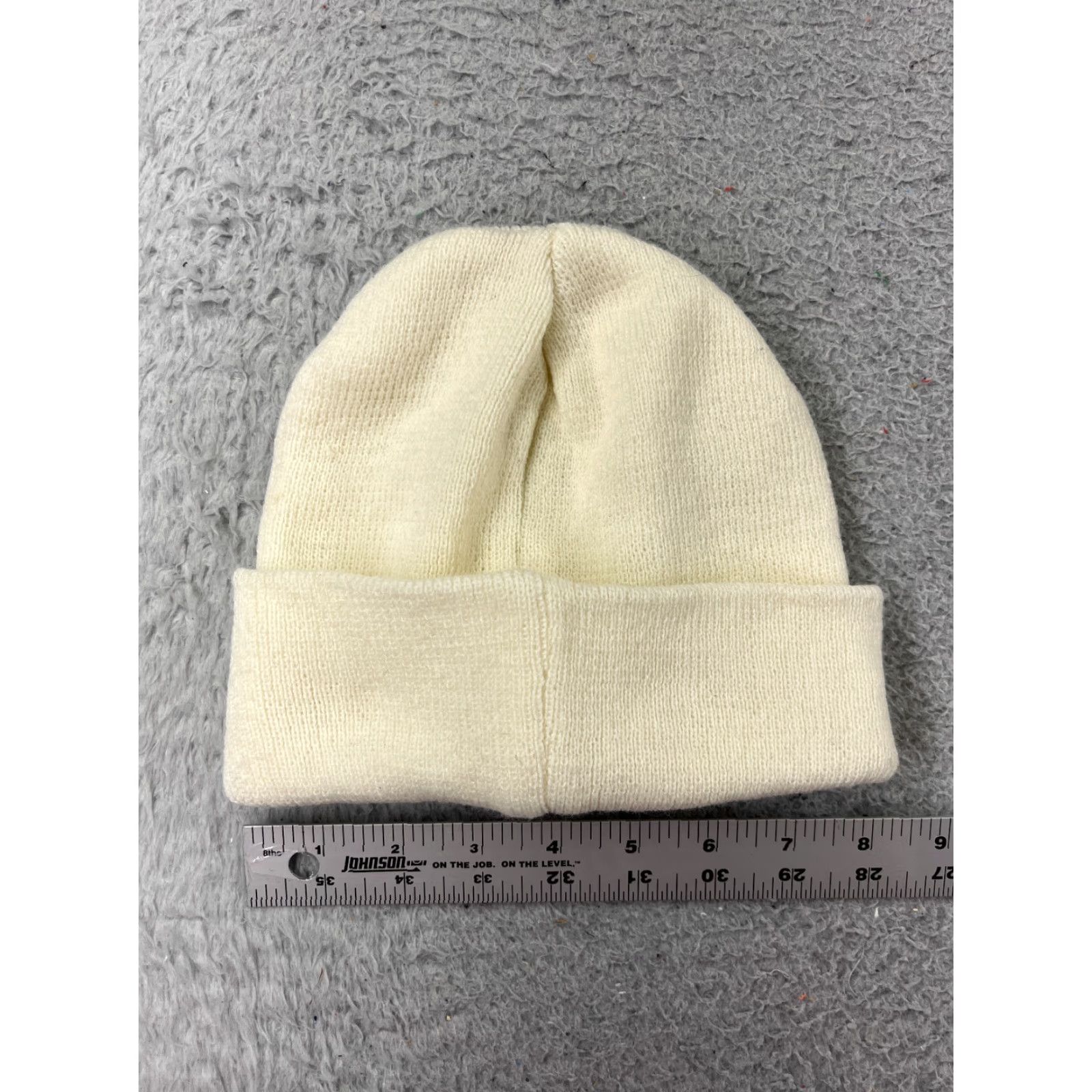 Vintage Lanza Beanie Womens One Size Ivory Knit Made USA Acrylic I Love San Francisco Toque Size ONE SIZE - 3 Thumbnail
