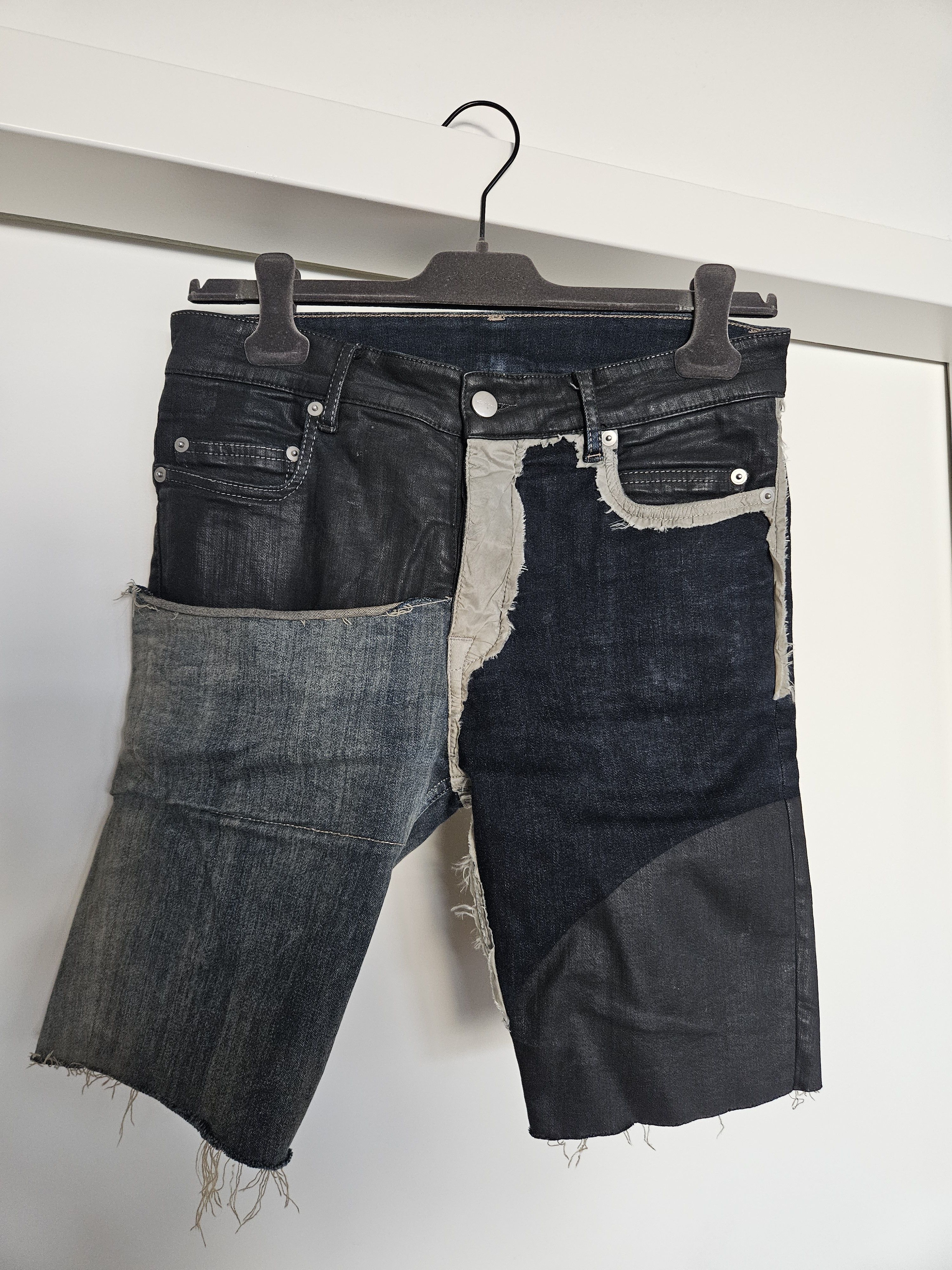 Rick Owens Rick Owens Babel Tyrone Jeans Combo Shorts | Grailed