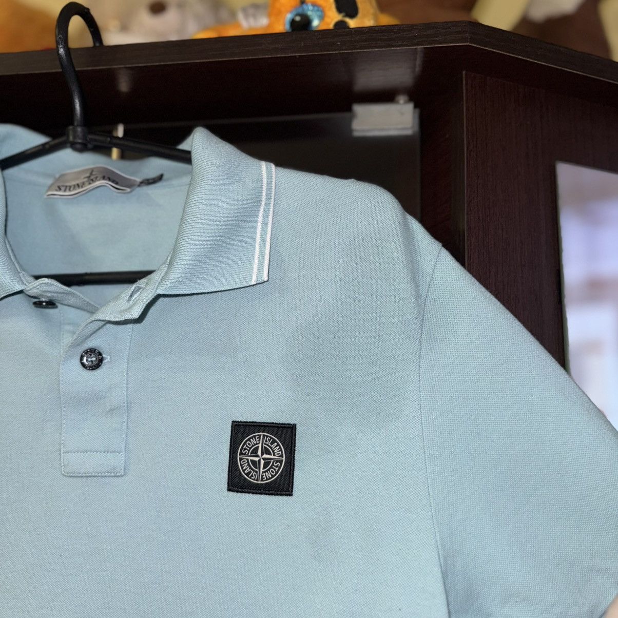 Stone Island Vintage Polo Stone Island Box Logo Tee Blue T-shirt Size US S / EU 44-46 / 1 - 4 Thumbnail