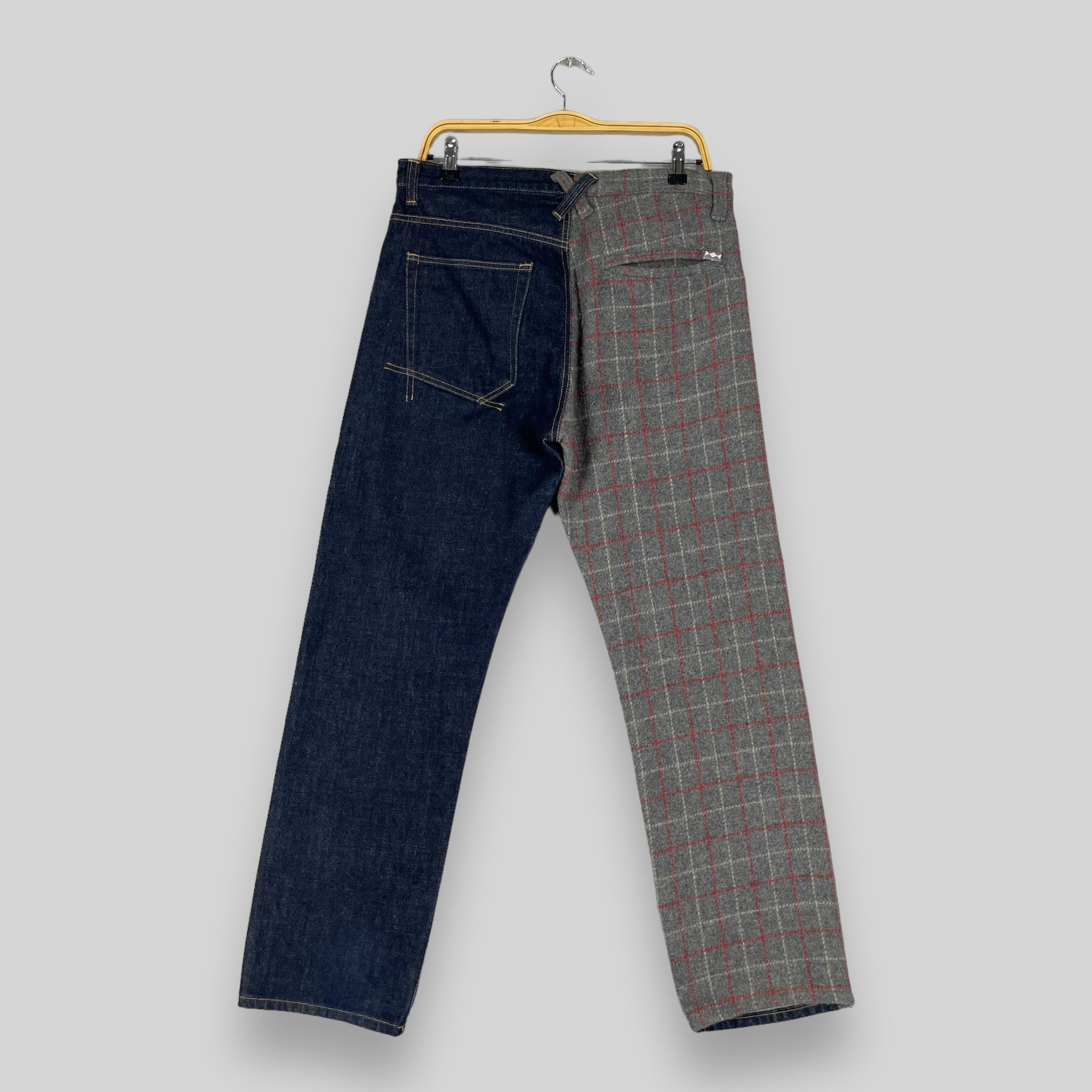 Japanese Brand Vintage Flaph Japanese Denim Reconstruct Selvedge Jeans Size US 33 - 1 Thumbnail