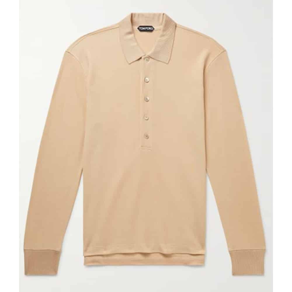 Tom Ford o1loc1c0724 Polo Shirt in Beige Size US M / EU 48-50 / 2 - 1 Preview