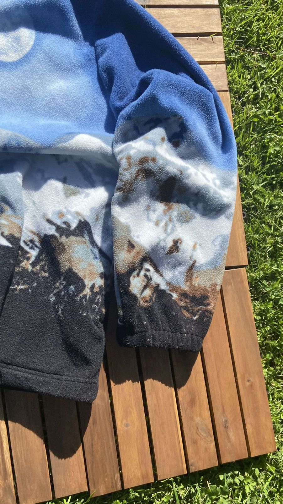 Japanese Brand 🟤Vintage Nature Overprinted Atlas Fleece Jacket Horses 🟤 Size US XL / EU 56 / 4 - 9 Thumbnail