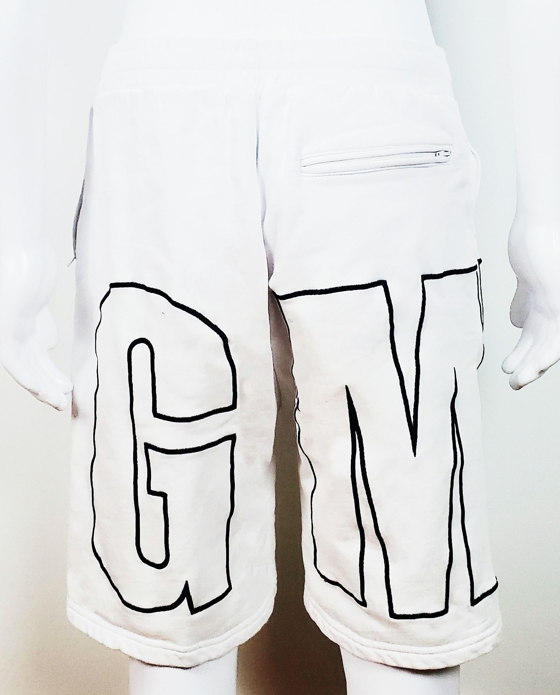 MSGM 80% OFF! MSGM Heavyweight Bermuda Shorts White Black Size US 26 / EU 42 - 4 Thumbnail