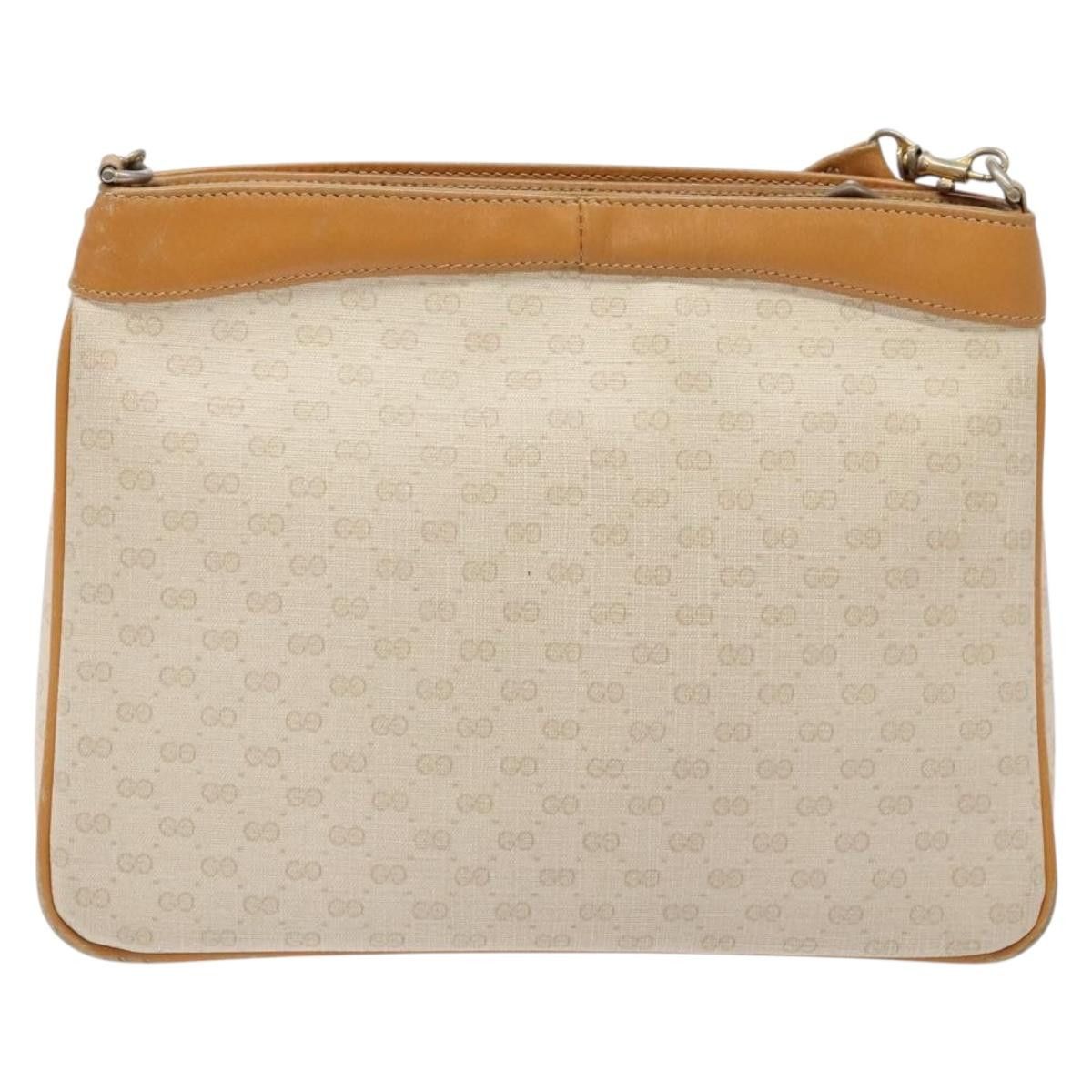 Gucci GUCCI Micro GG Supreme Shoulder Bag Pvc White Gold Size ONE SIZE - 3 Thumbnail