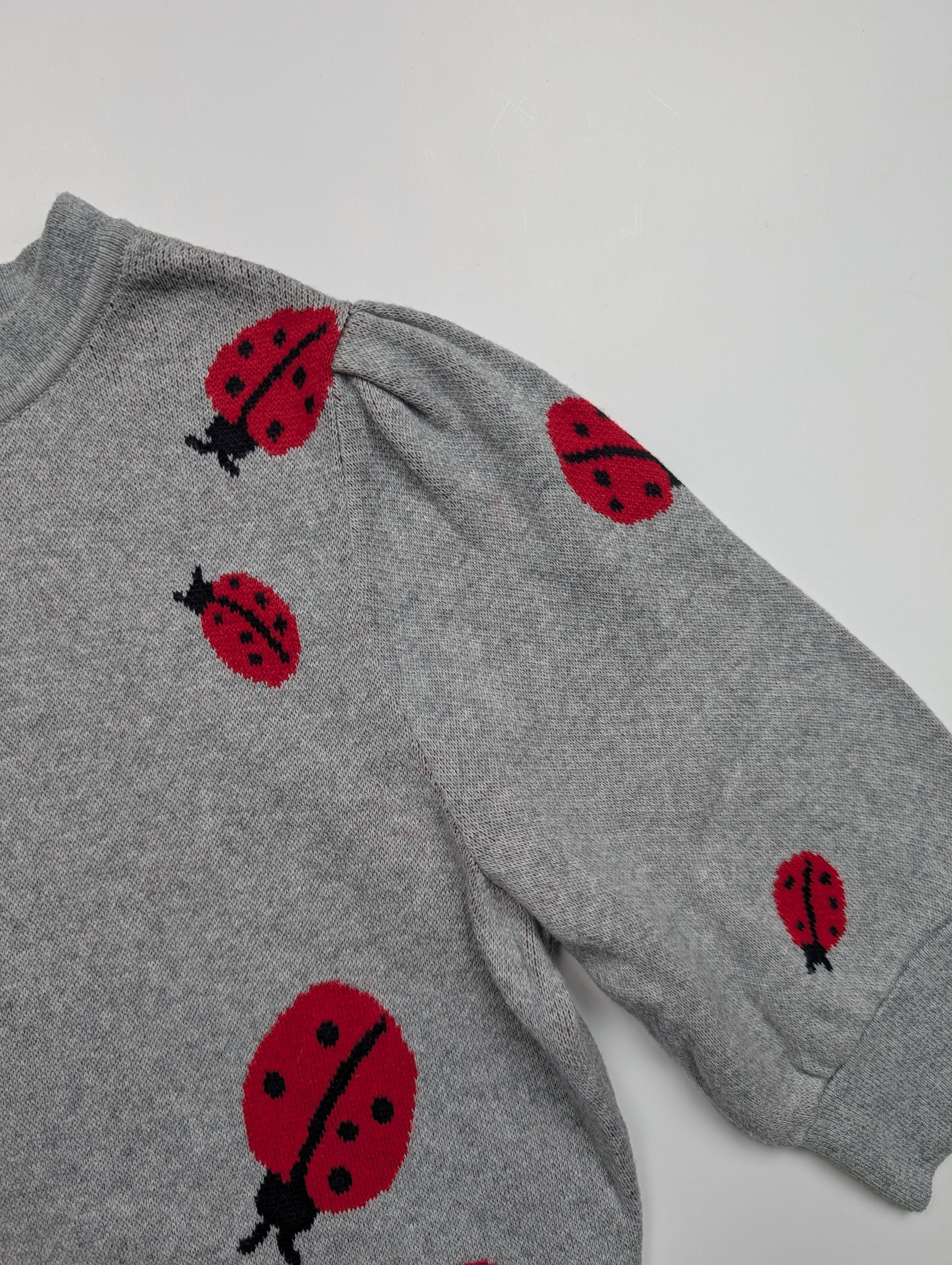 Kate Spade Kate Spade Grey Ladybug Mid Sleeve Jumper Size S / US 4 / IT 40 - 4 Thumbnail