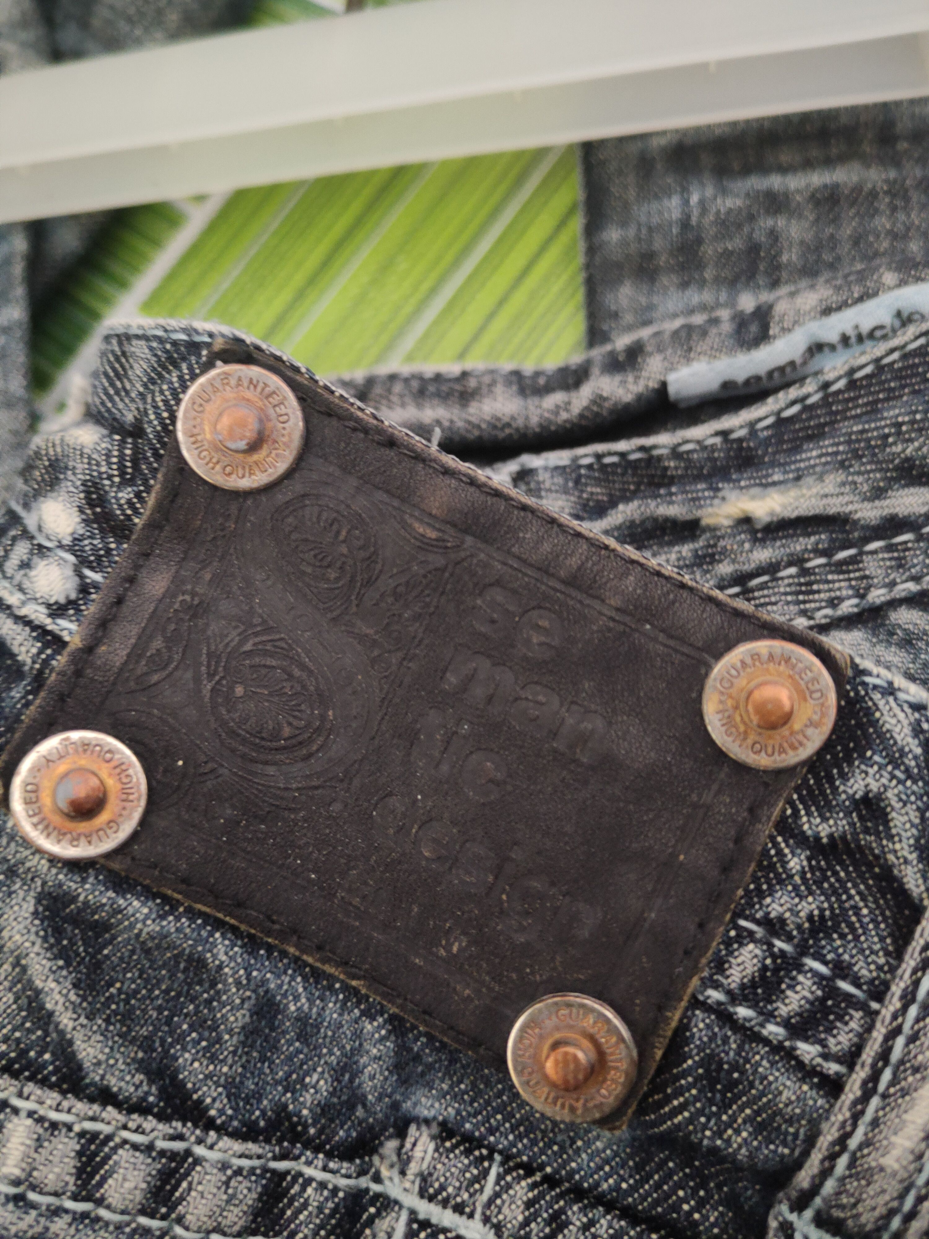 semanticdesign DL Semanticdesign Dark Blue Distressed Ripped Jeans #46-012 Size US 32 / EU 48 - 12 Thumbnail
